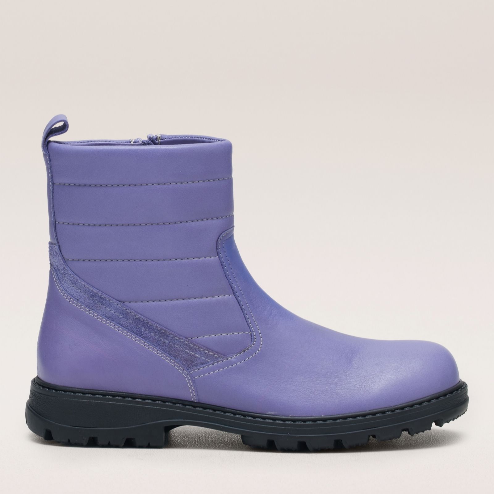 Outlet Adesso Clover Leather Quilted Zip Boot