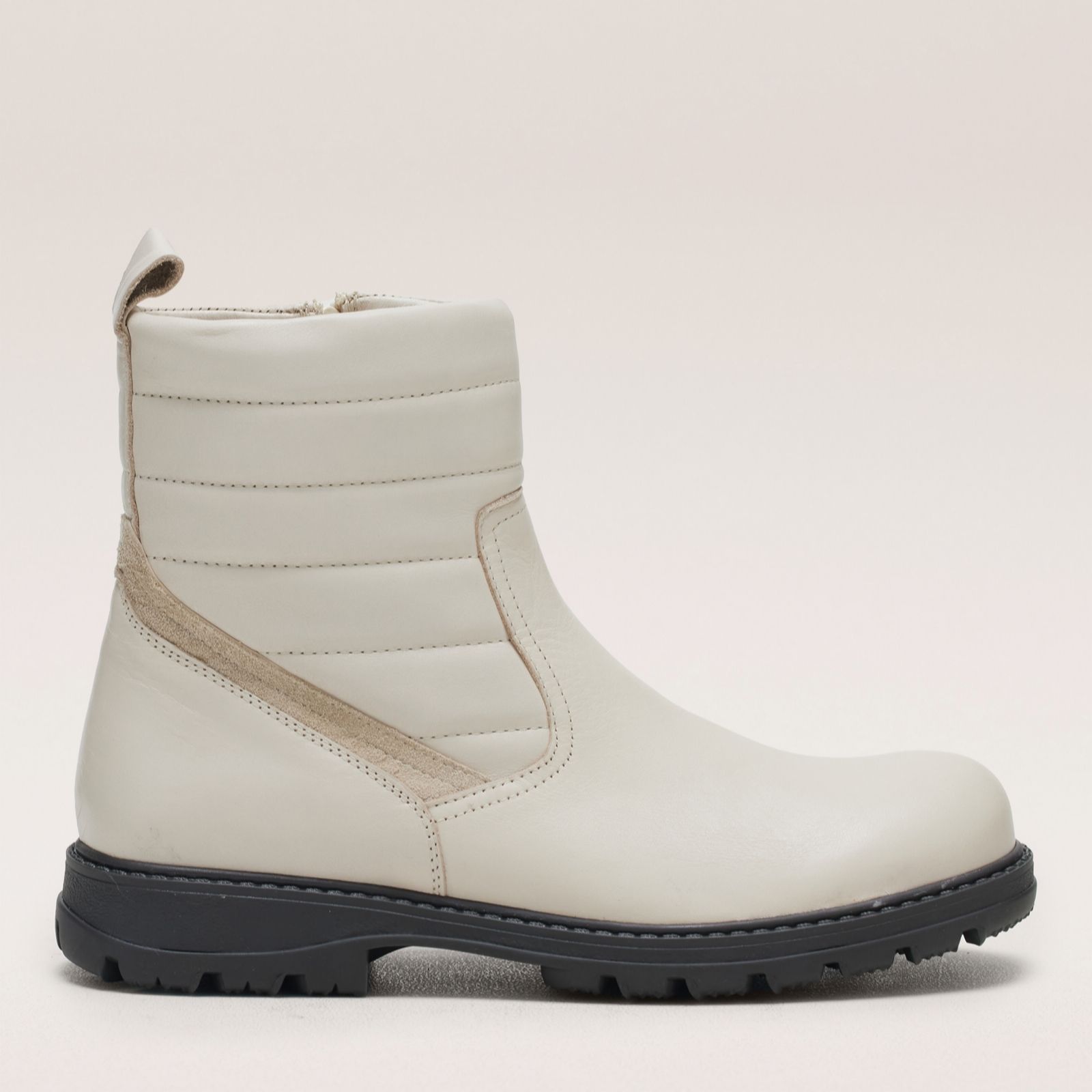 Outlet Adesso Clover Leather Quilted Zip Boot