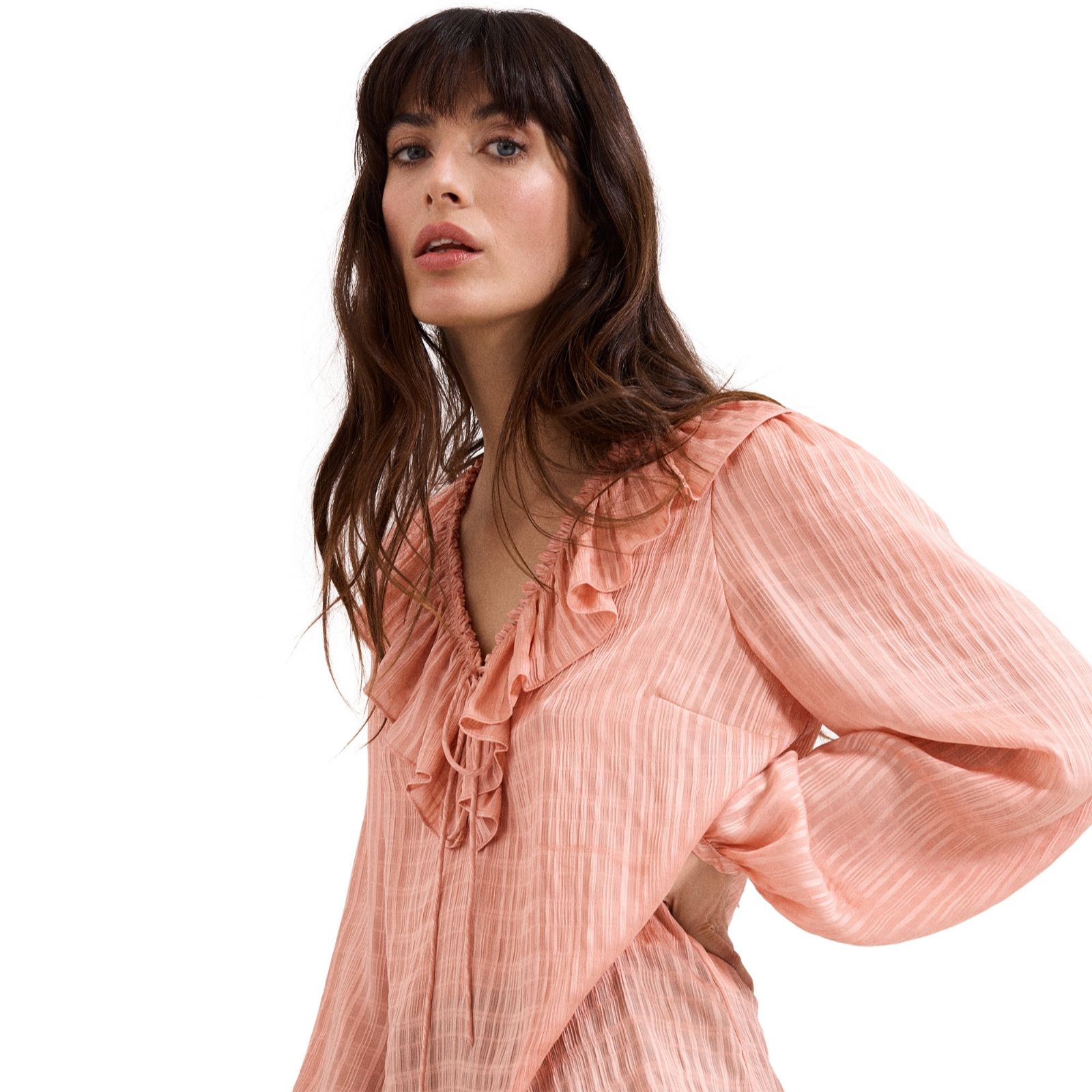 Phase Eight Sidney Soft Ruffle Blouse