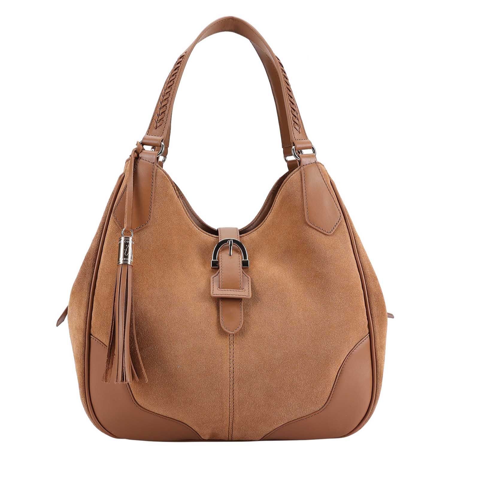 Paul Costelloe Dressage Suede Hobo Bag