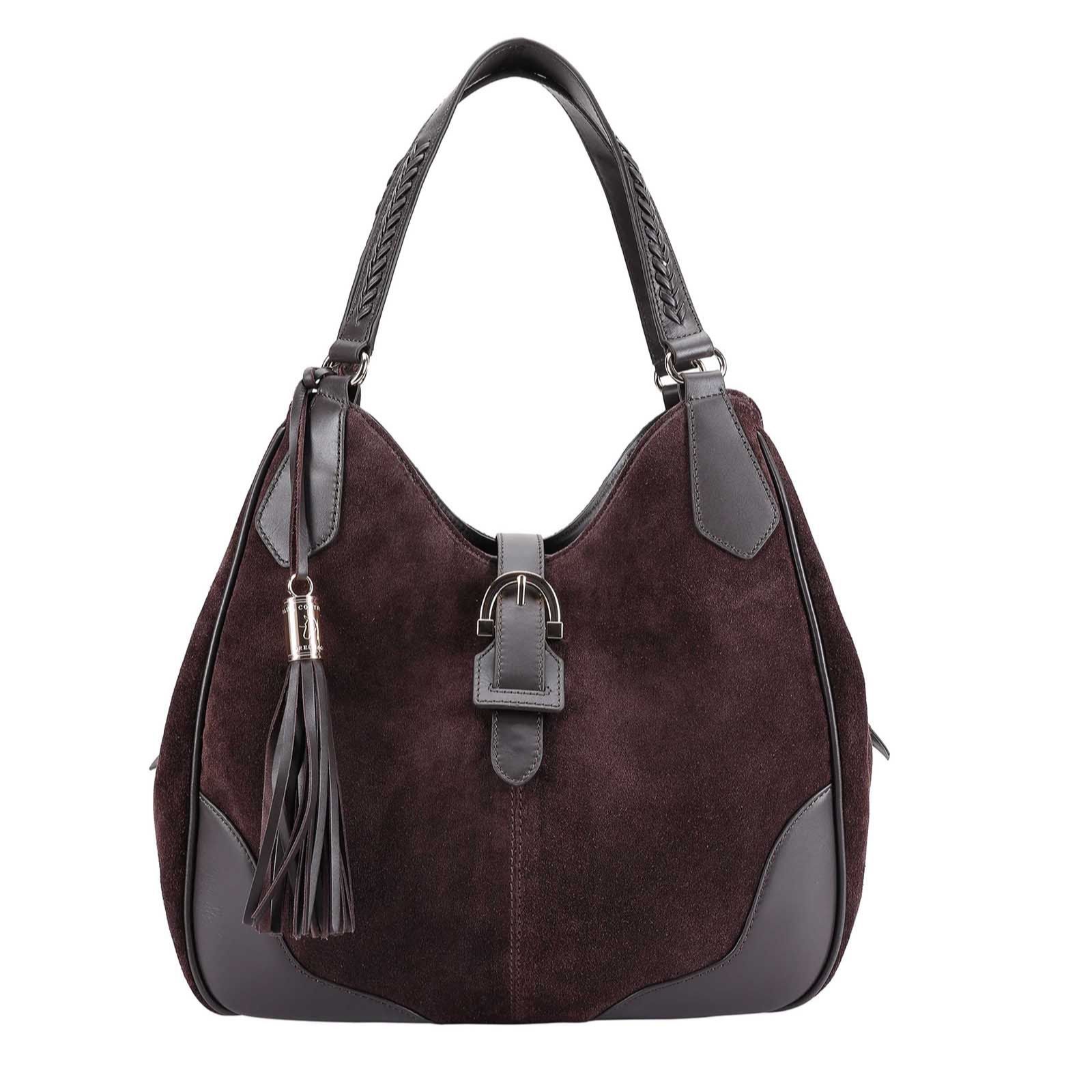 Paul Costelloe Dressage Suede Hobo Bag