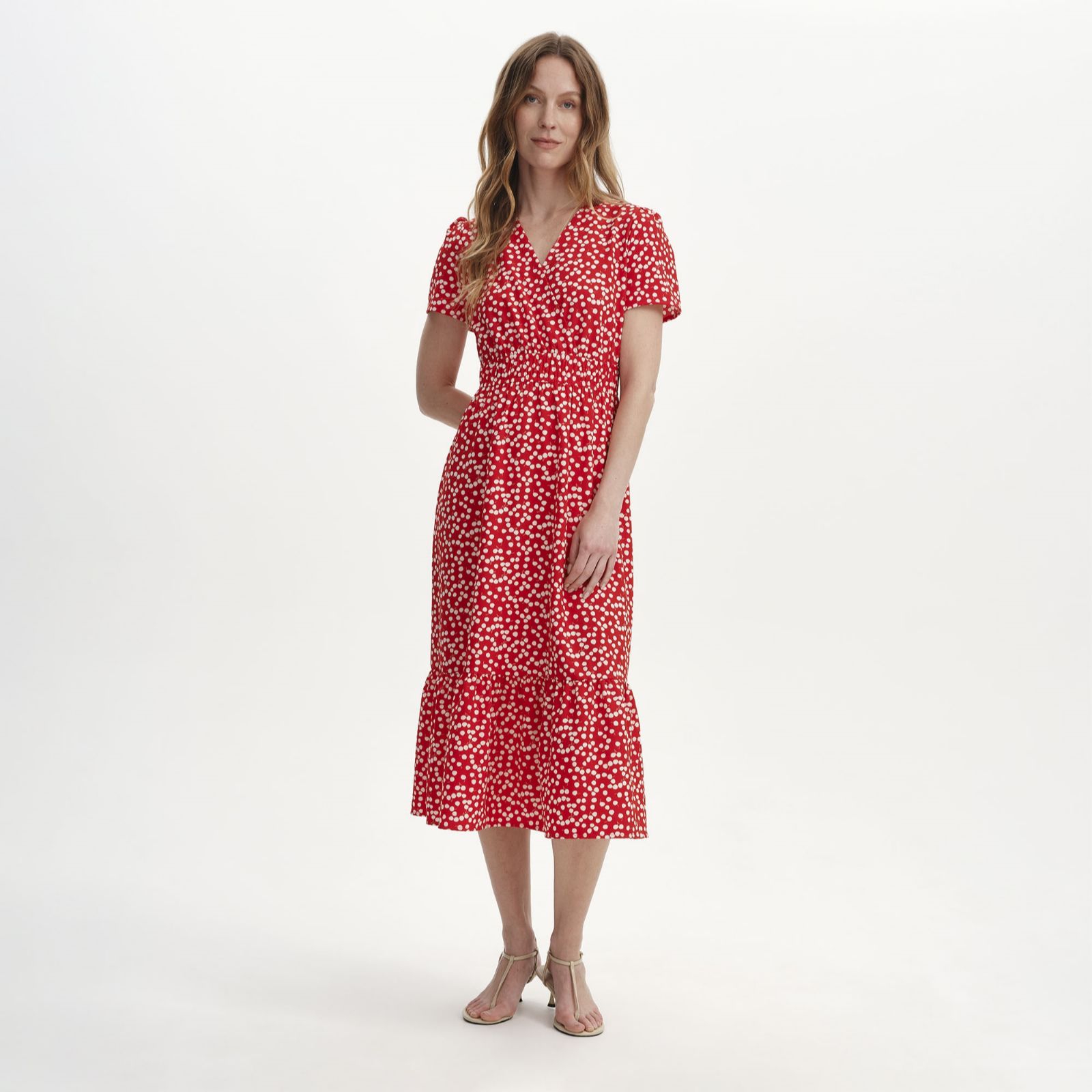 Finery London Deena Printed Midi Dress Petite