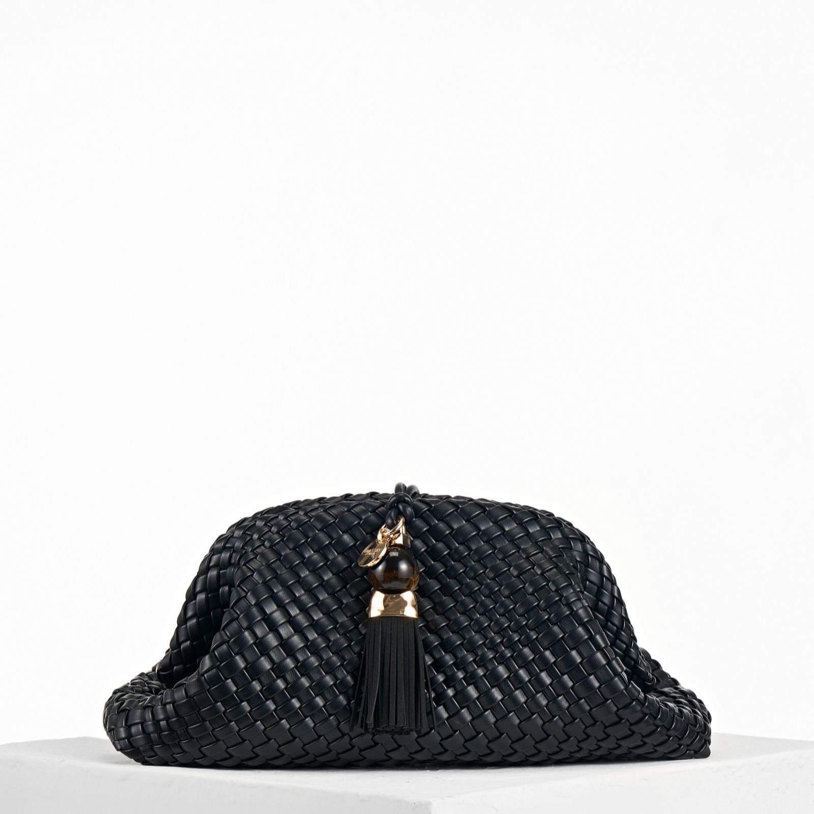 Outlet Luella Grey Indigo Woven Clutch