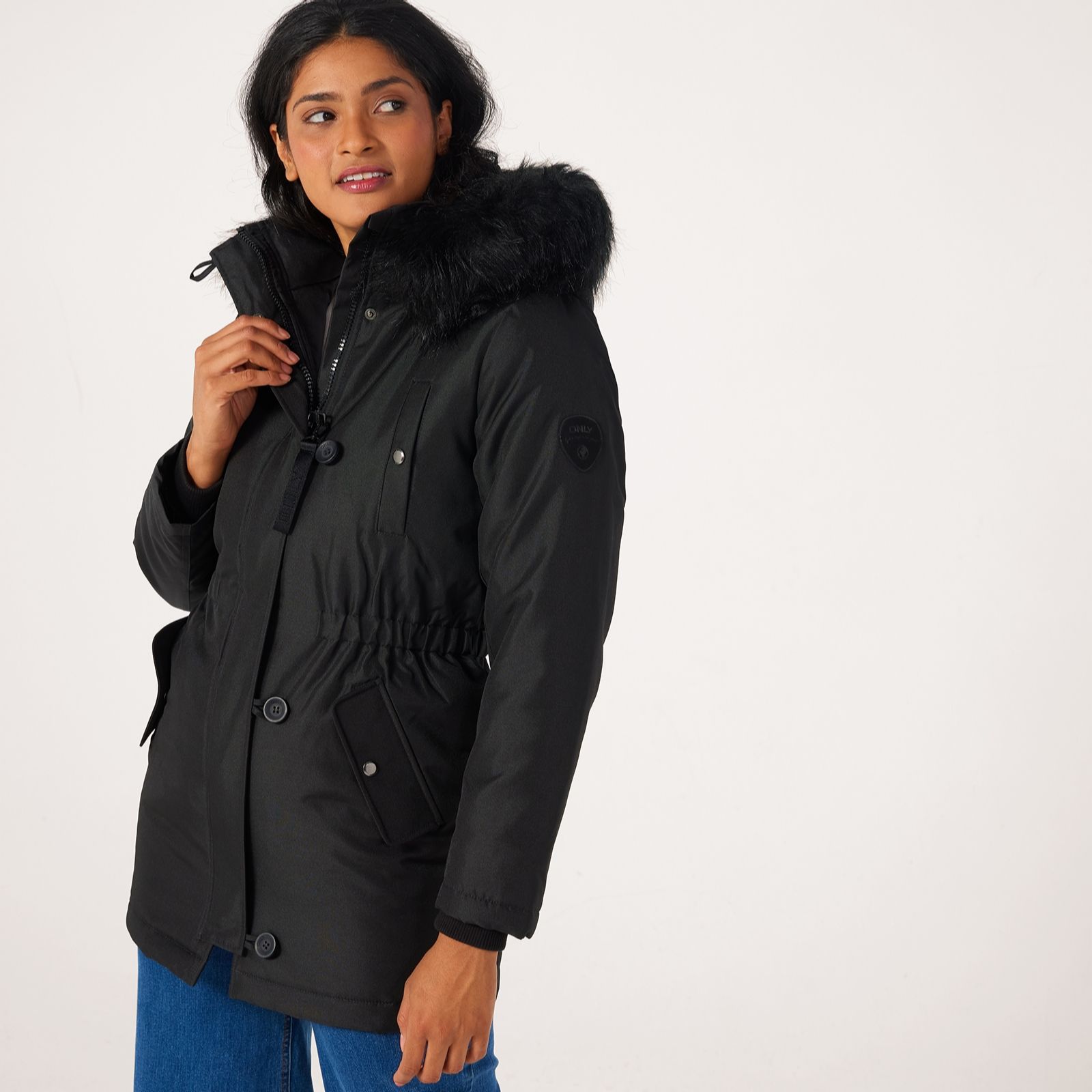 Only Iris Fur Winter Parka Coat