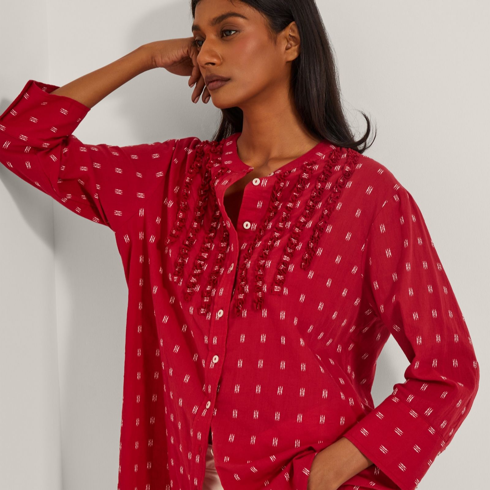 Monsoon Poppy Dobby Blouse