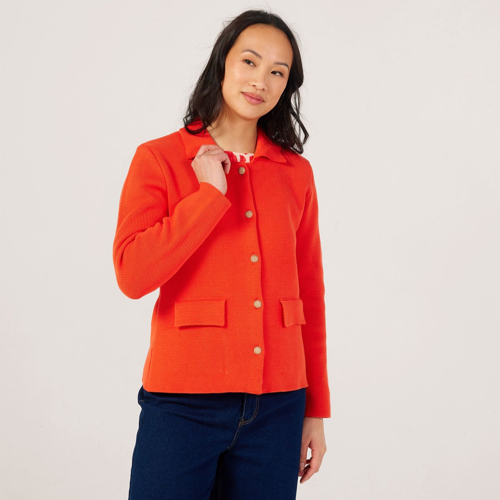 Izabel London Collared Cardigan