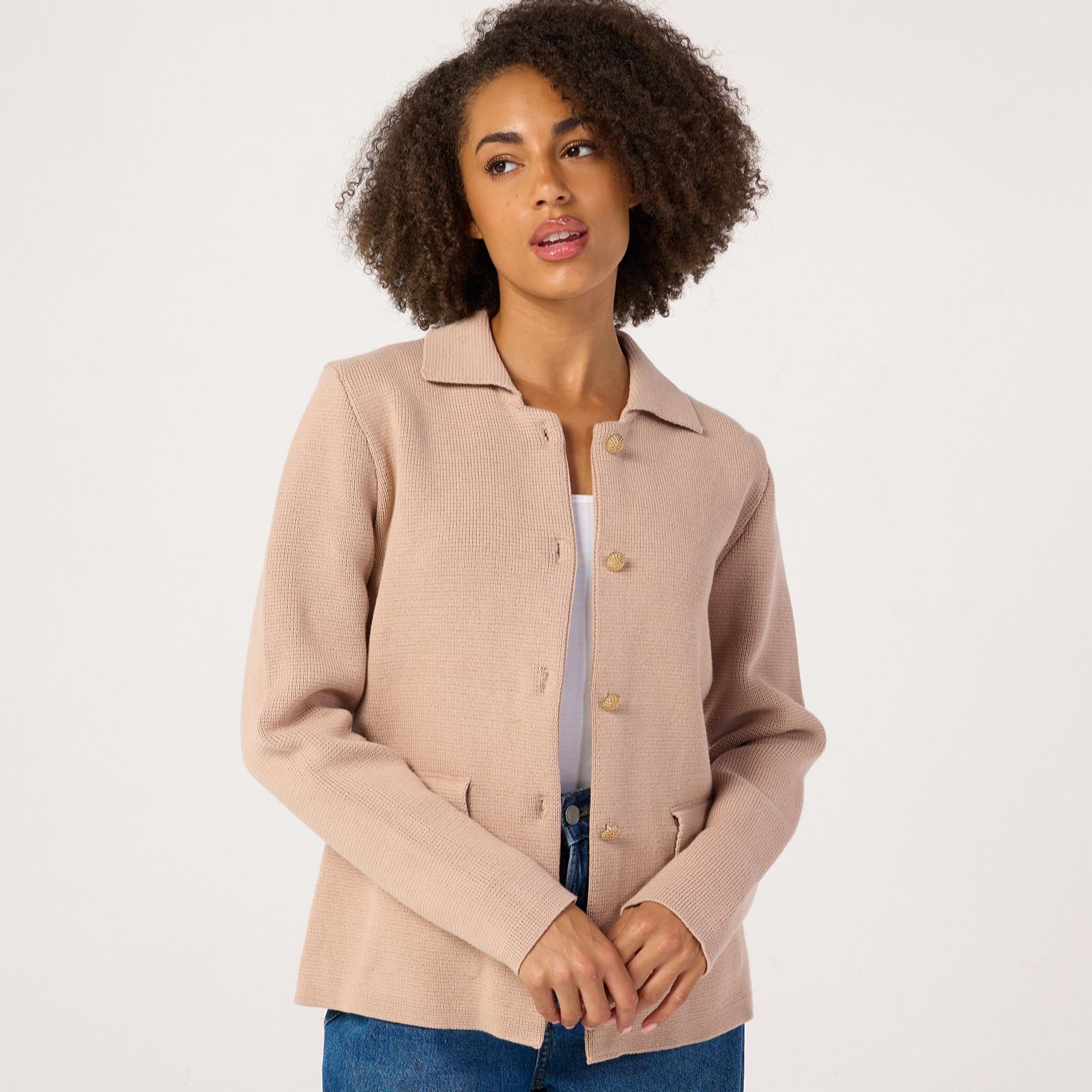 Izabel London Collared Cardigan