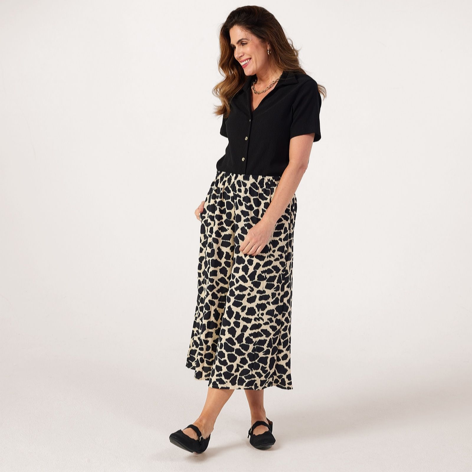 Kim & Co Printed Poplin Culottes