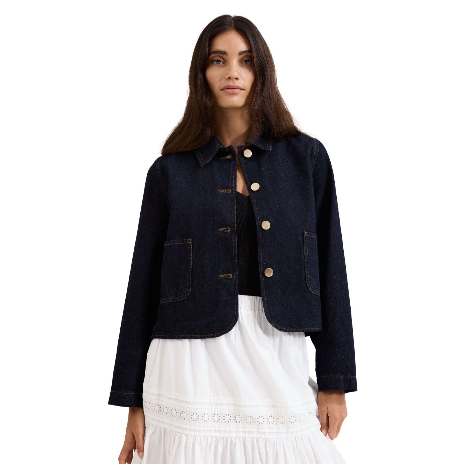 Phase Eight Indira Dark Denim Jacket