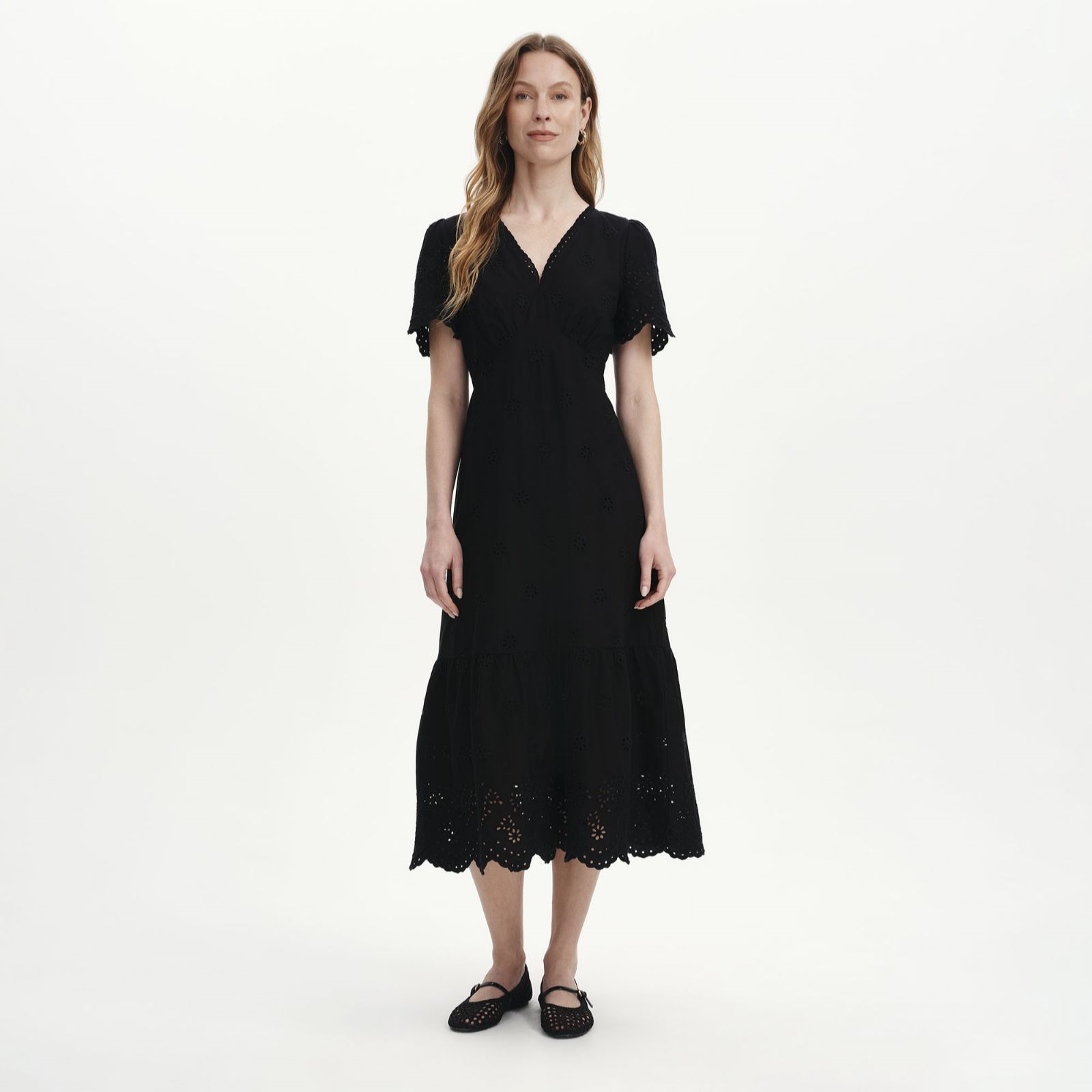 Finery London Quinn Cotton Broderie Dress Standard