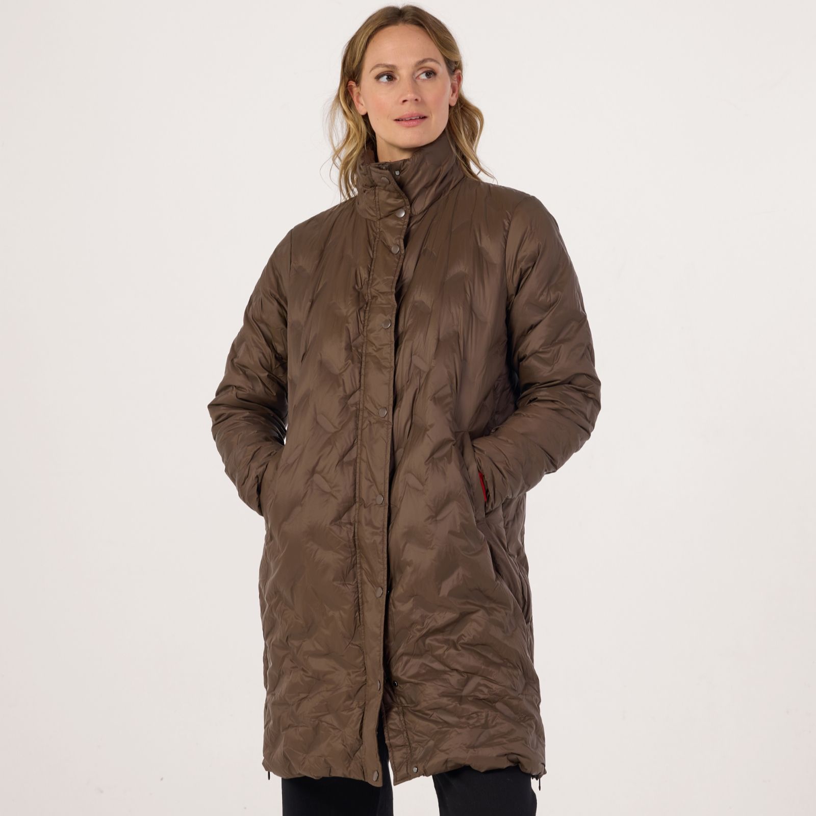 Masai Copenhagen Tynelle Quilted Padded Down Long Lined Coat