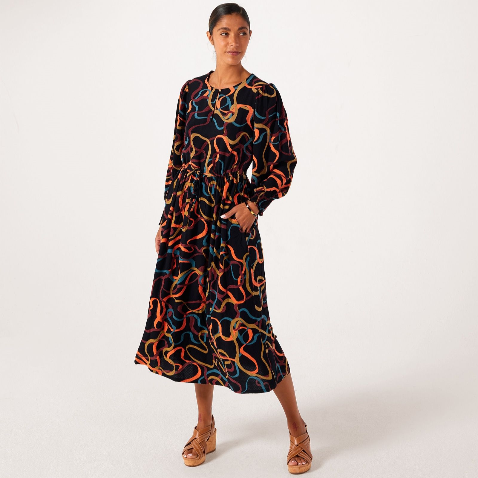 White Stuff Angie Midi Dress Standard