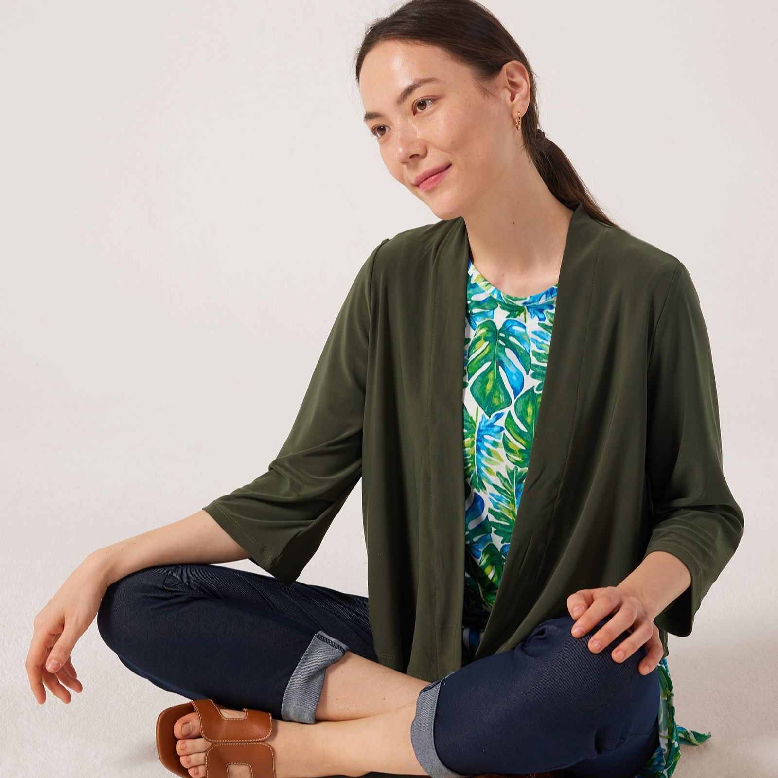 Kim & Co Deluxe Brazil Jersey 3/4 Sleeve Bolero
