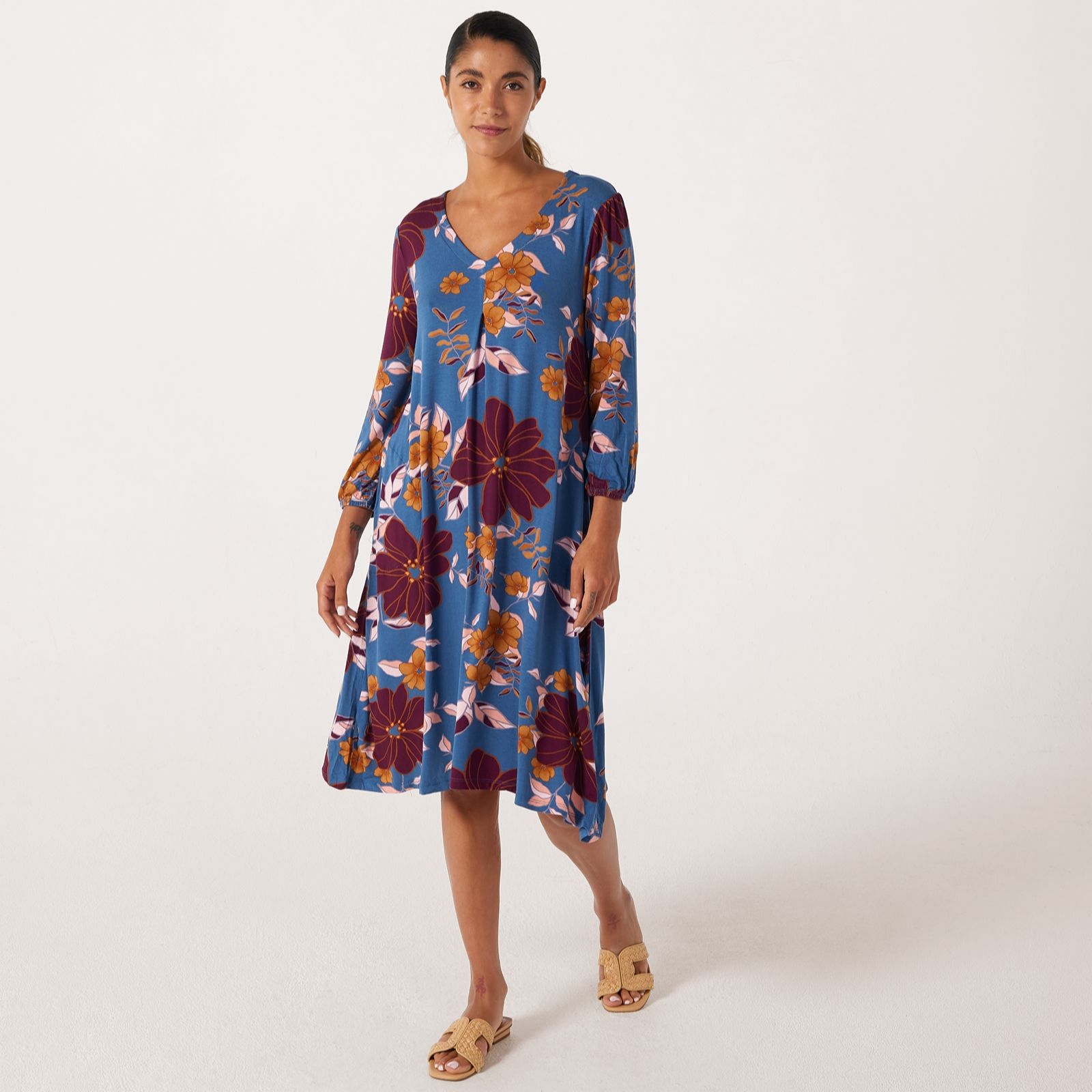 Cuddl Dudds Soft Stretch Lounge Dress
