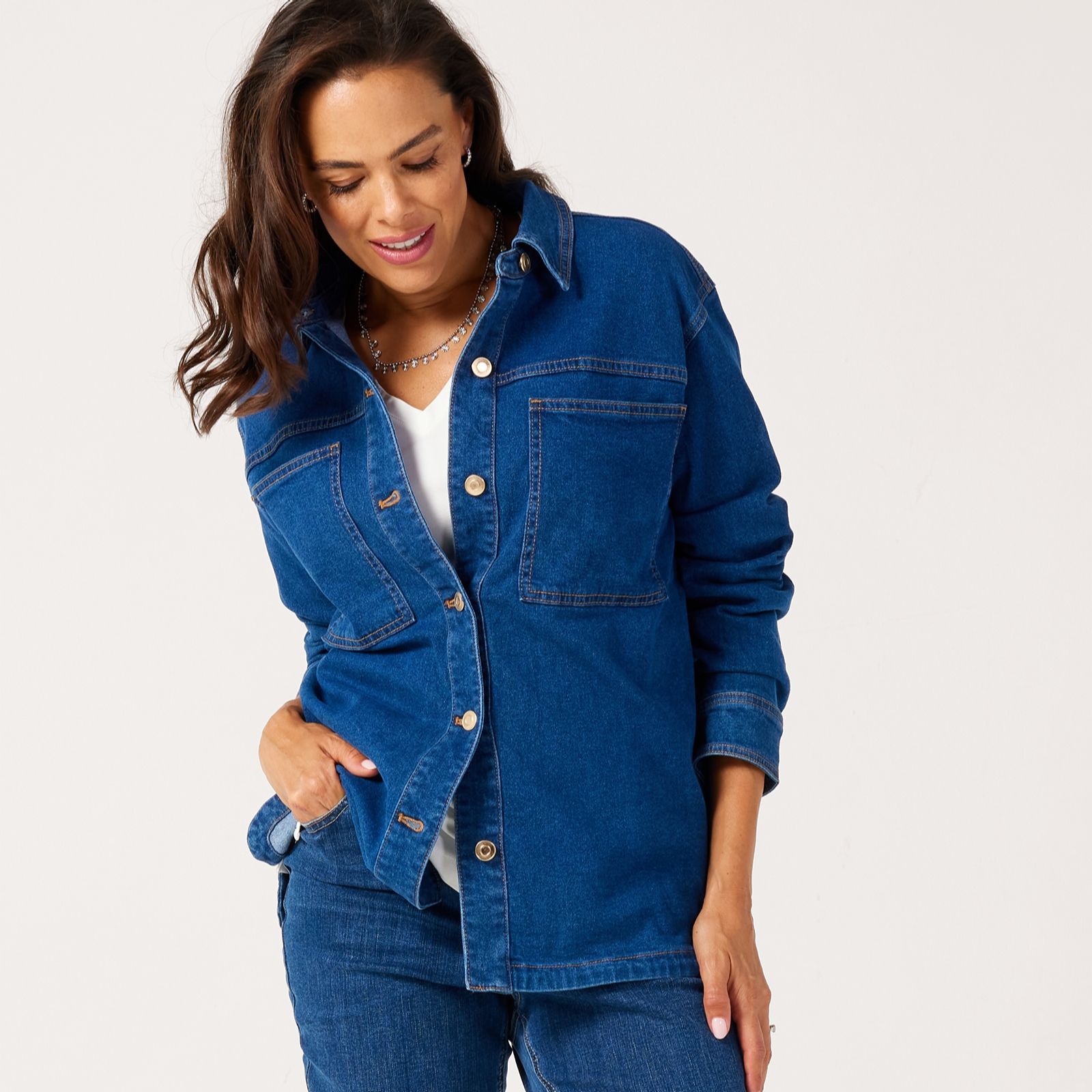 Ruth Langsford Denim Shacket