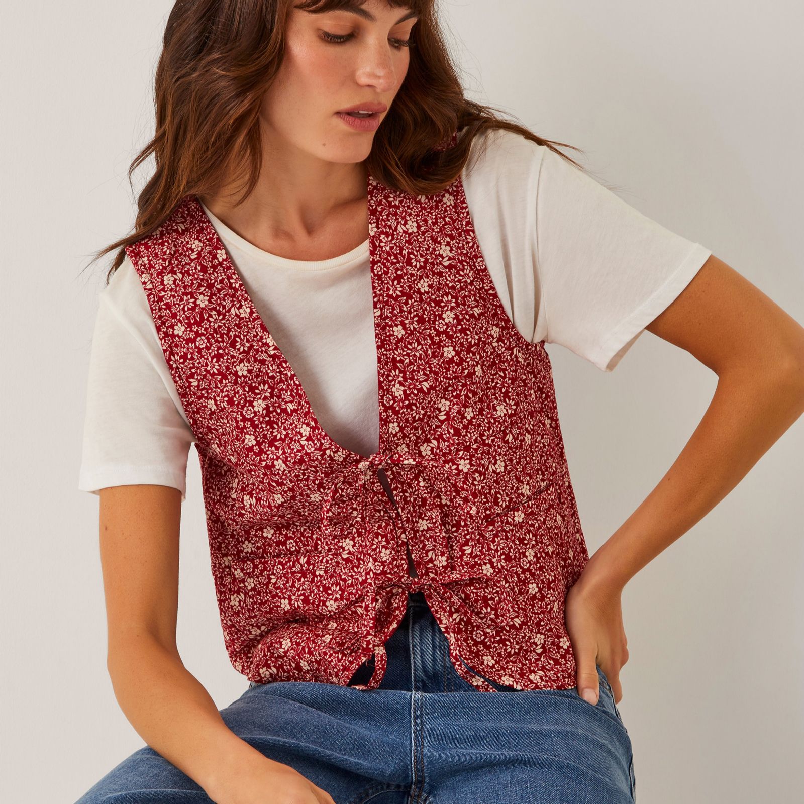 Monsoon Felipa Print Gilet
