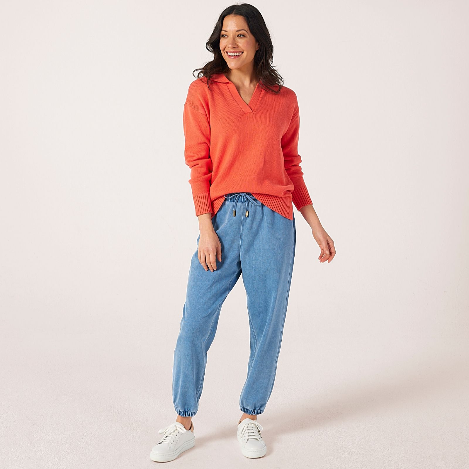 Ruth Langsford Cotton Rich Collared Jumper