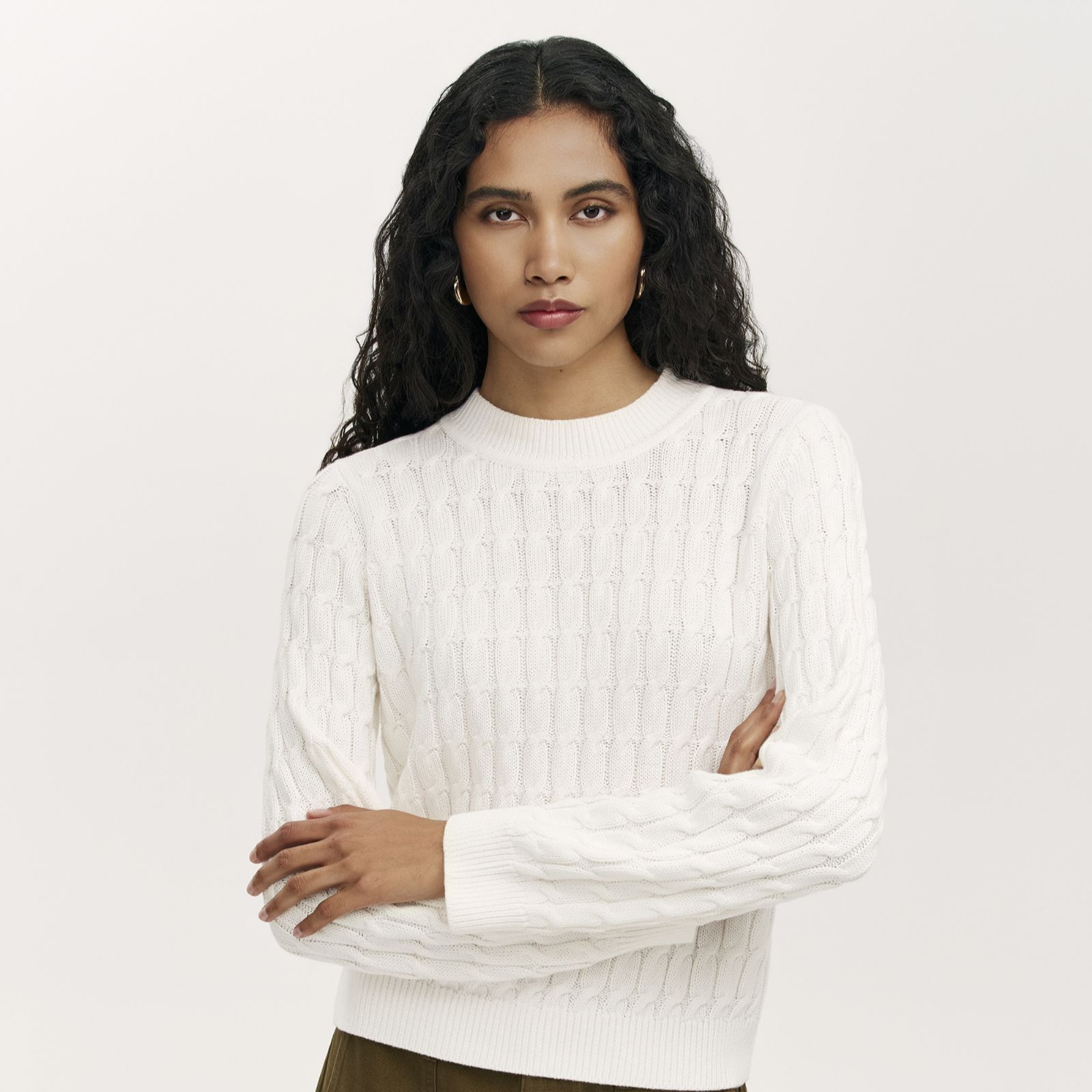 Finery London Frida Pointelle Knitted Jumper