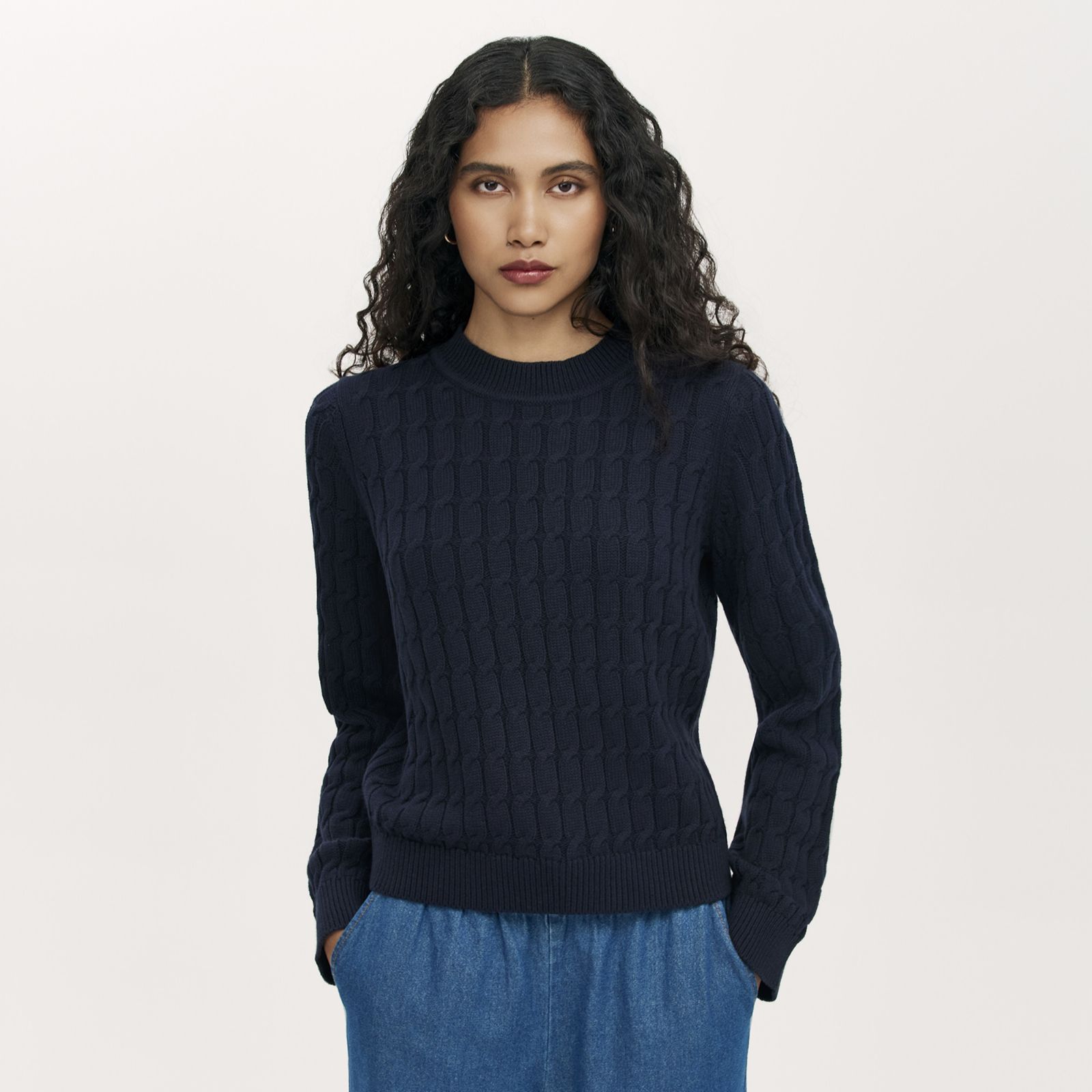 Finery London Frida Pointelle Knitted Jumper