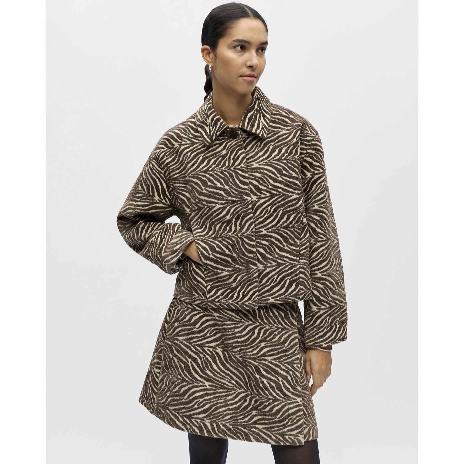 Object Thea Printed Short Jacket