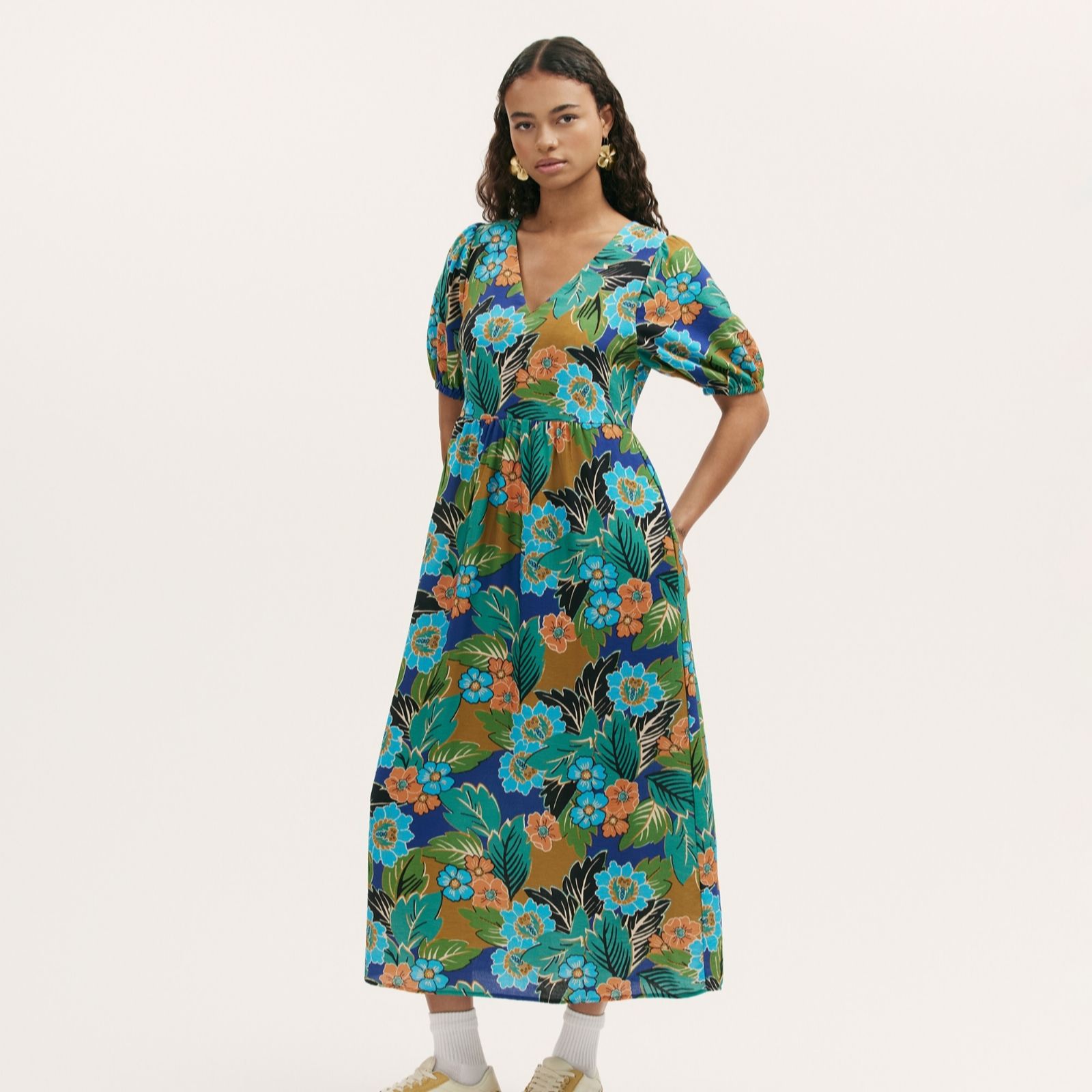 Finery London Logan Printed Midi Dress