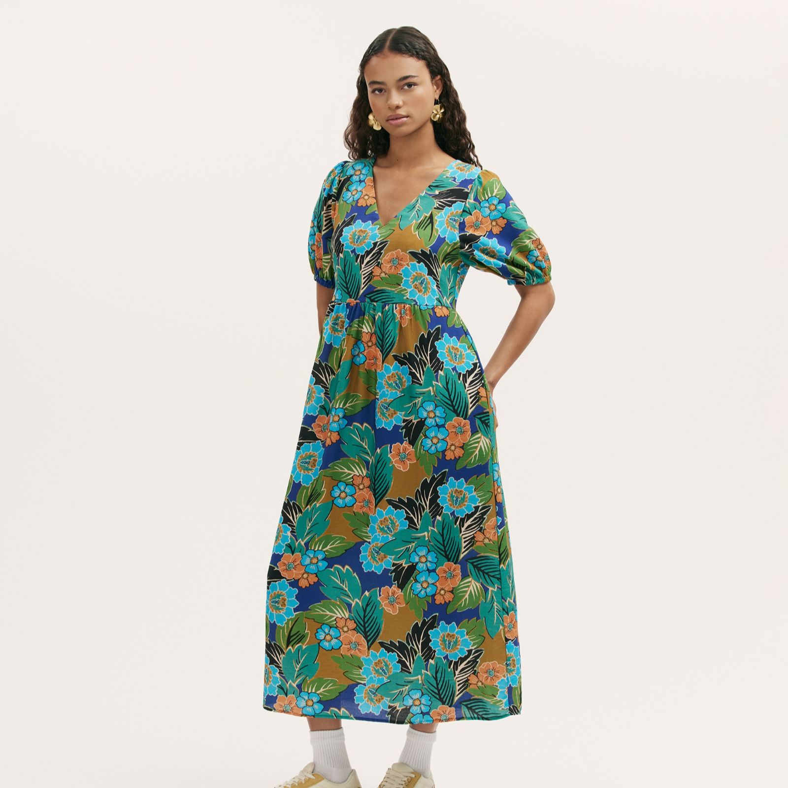 Finery London Logan Printed Midi Dress