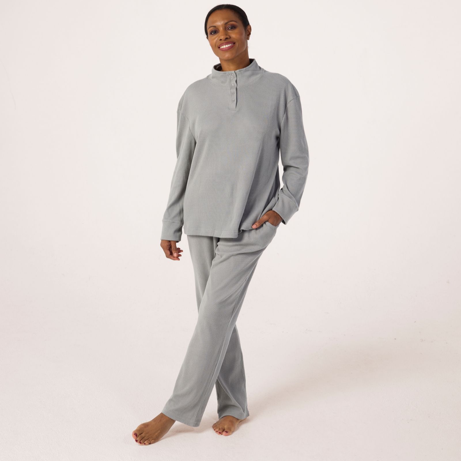 Cozee Home Waffle Funnel Neck Set