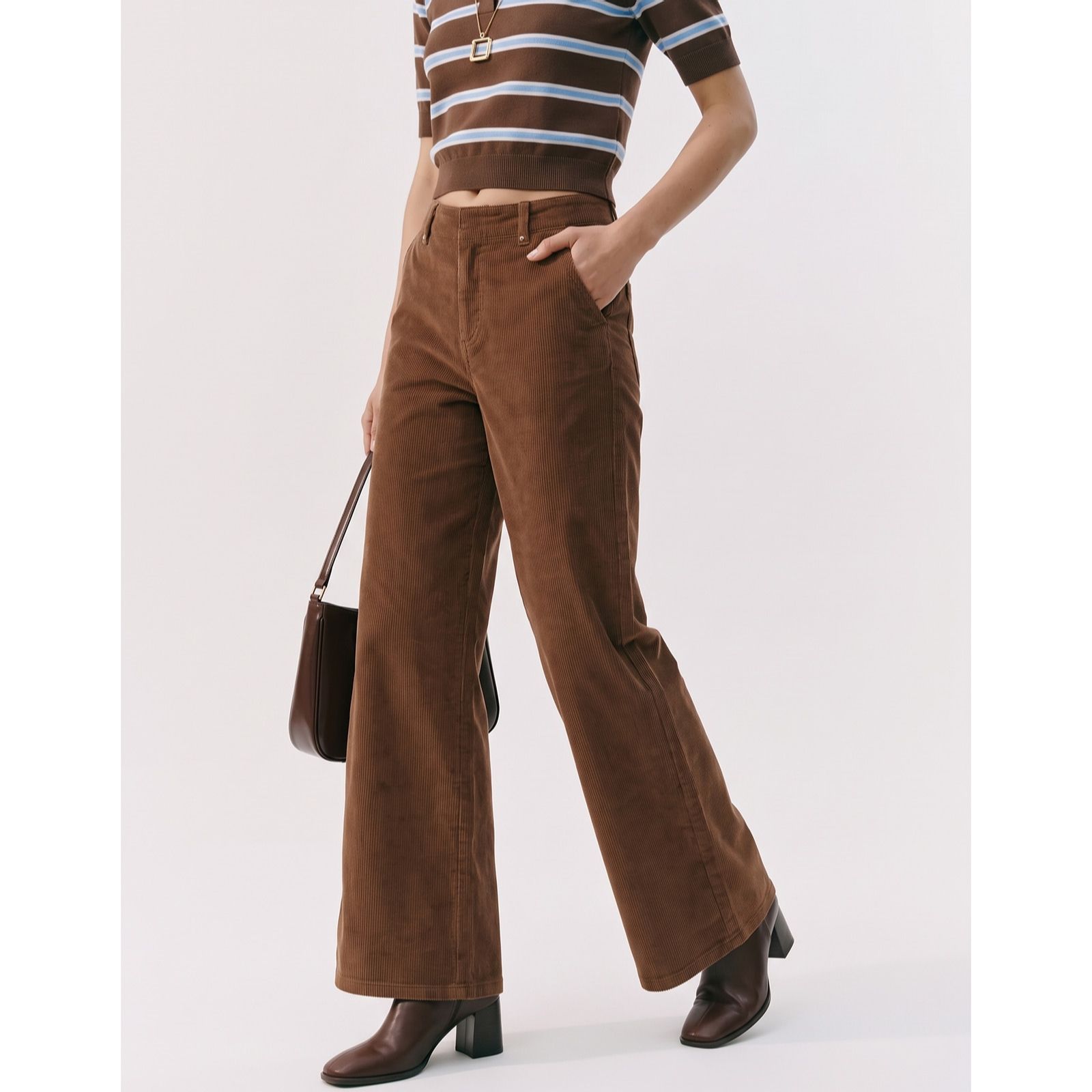 Vero Moda Kata Wide Leg Corduroy Trouser