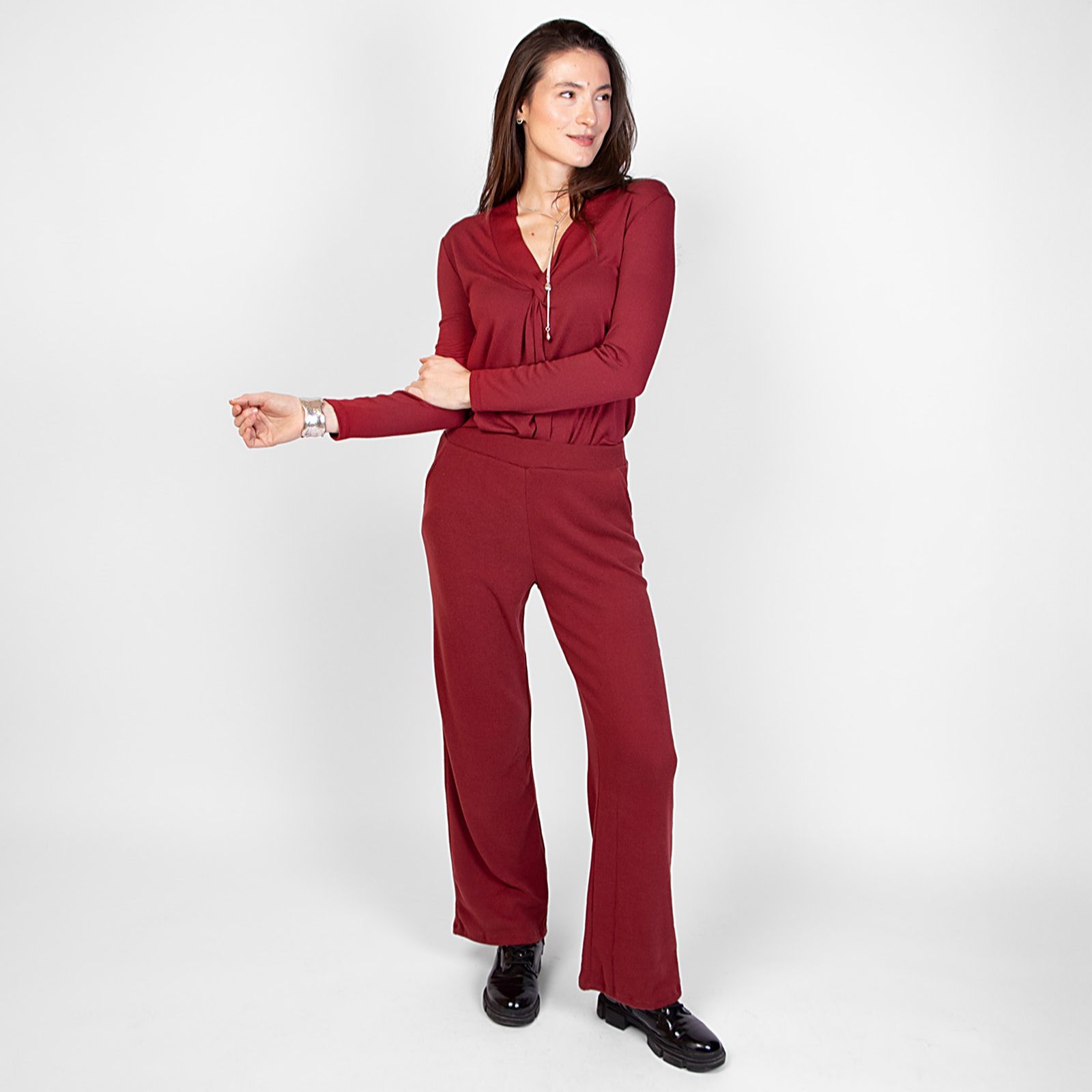 Kim & Co Luxe Knit Grace Straight Leg Standard Trousers