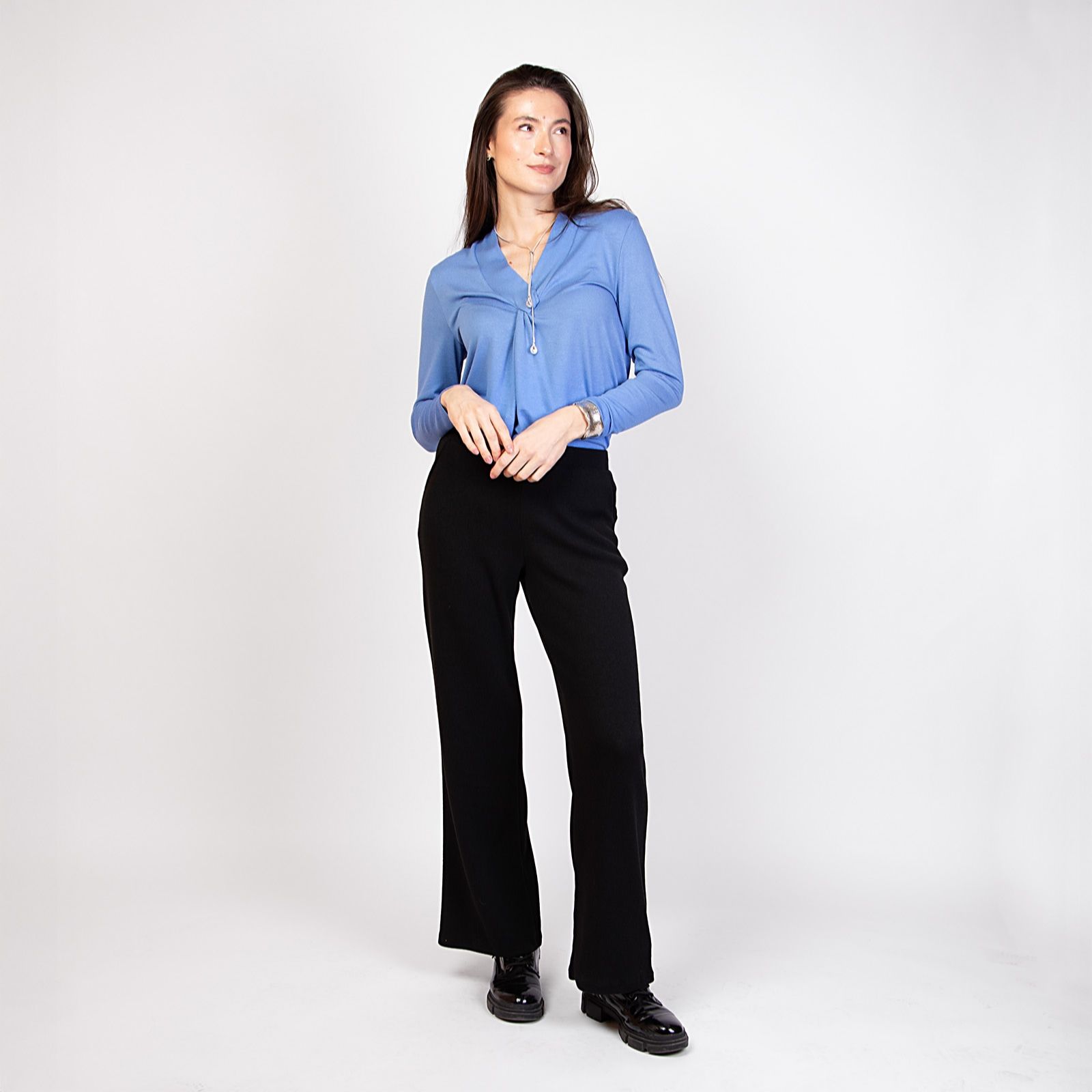 Kim & Co Luxe Knit Grace Straight Leg Standard Trousers