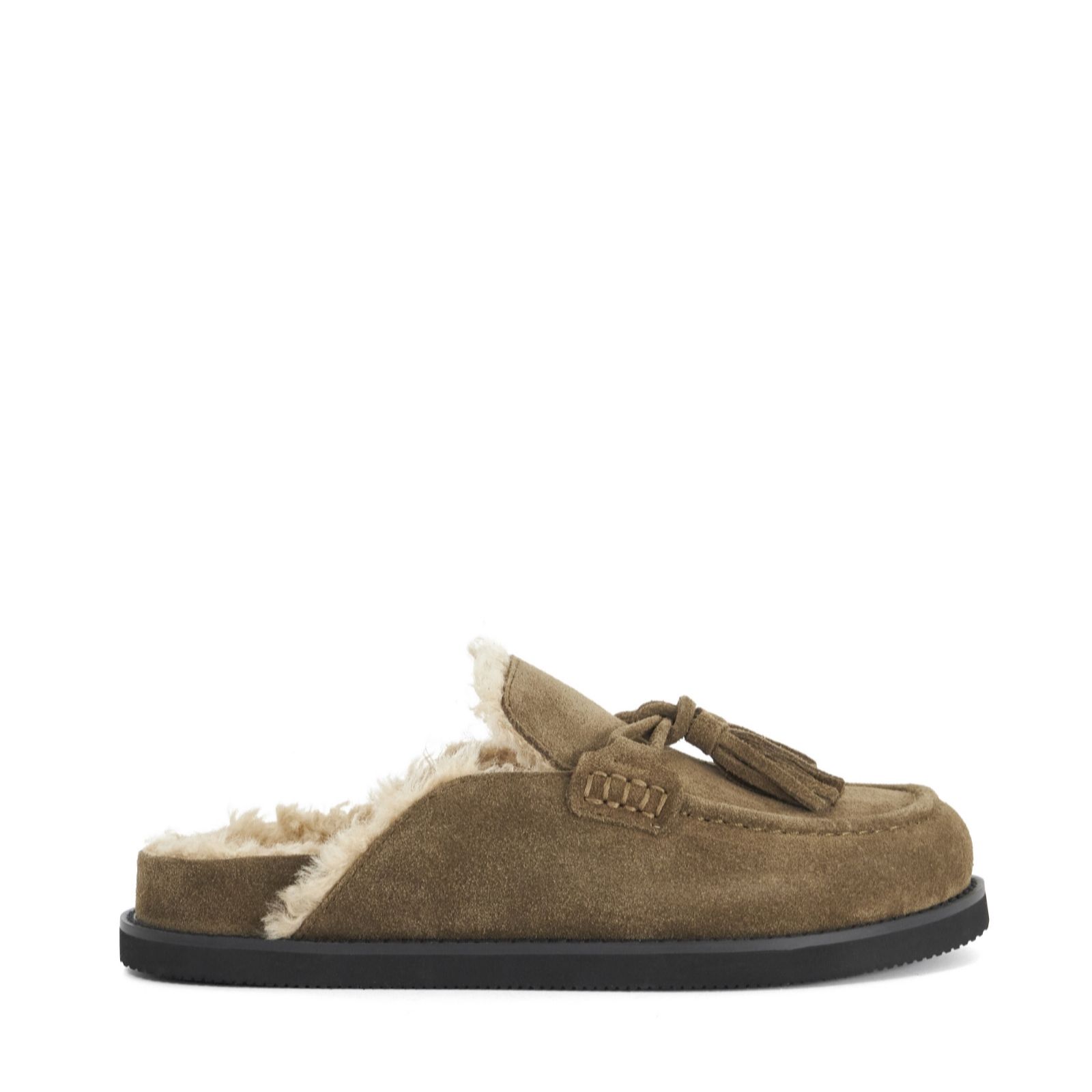  Dune London Suede Backless Loafer Mule