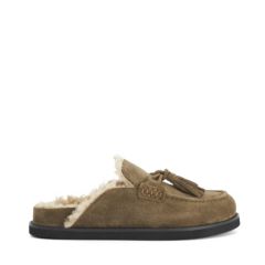Dune London Suede Backless Loafer Mule