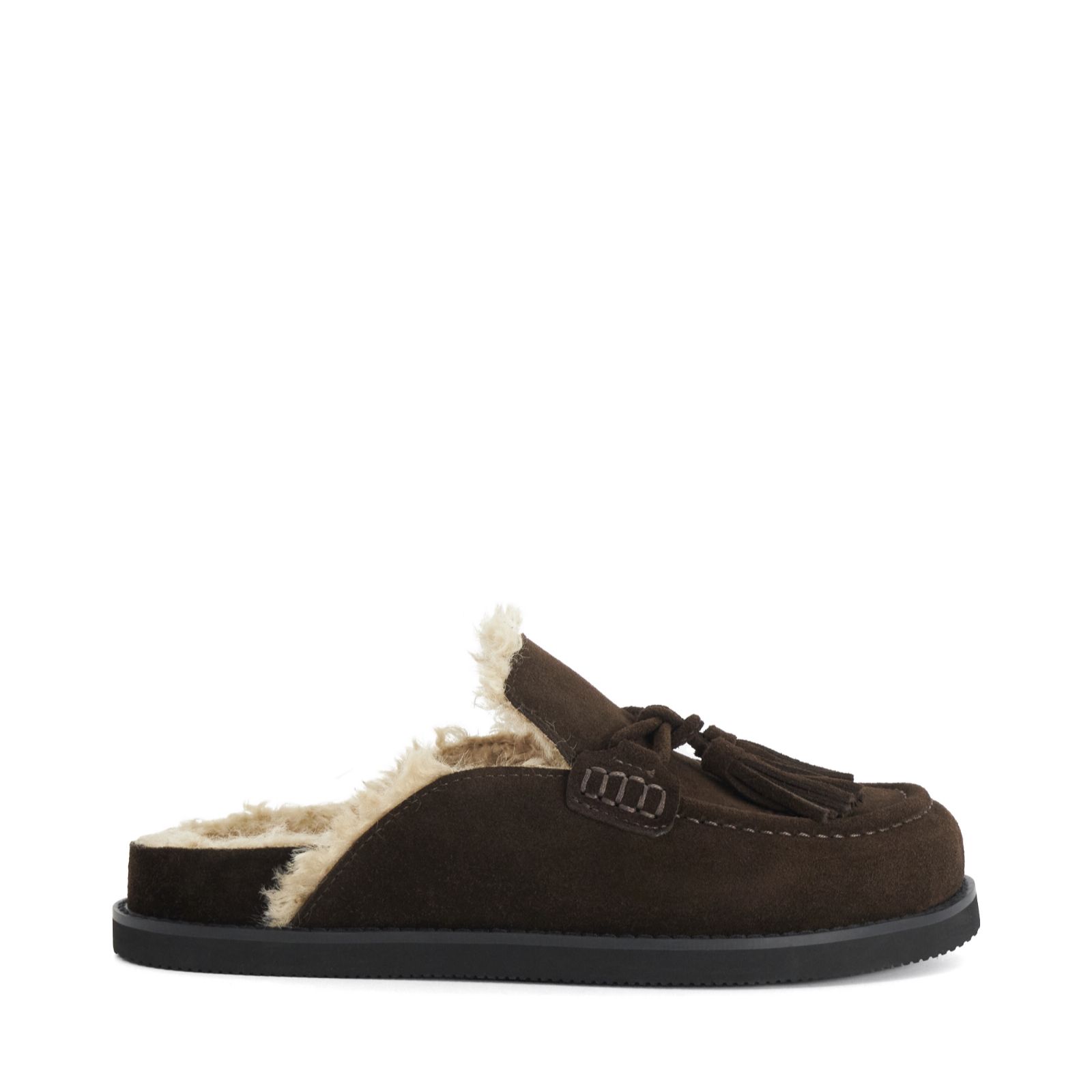 Dune London Suede Backless Loafer Mule