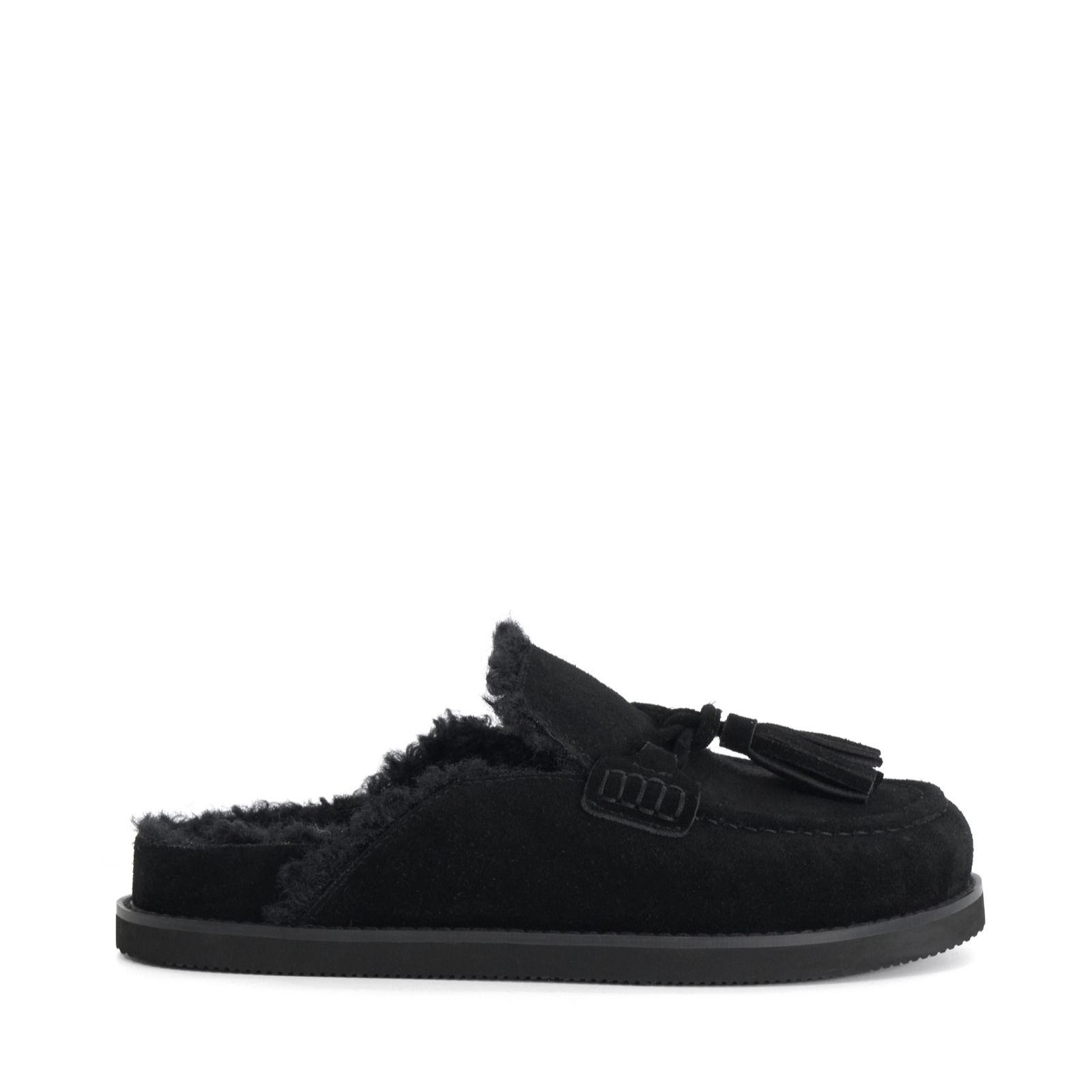 Dune London Suede Backless Loafer Mule