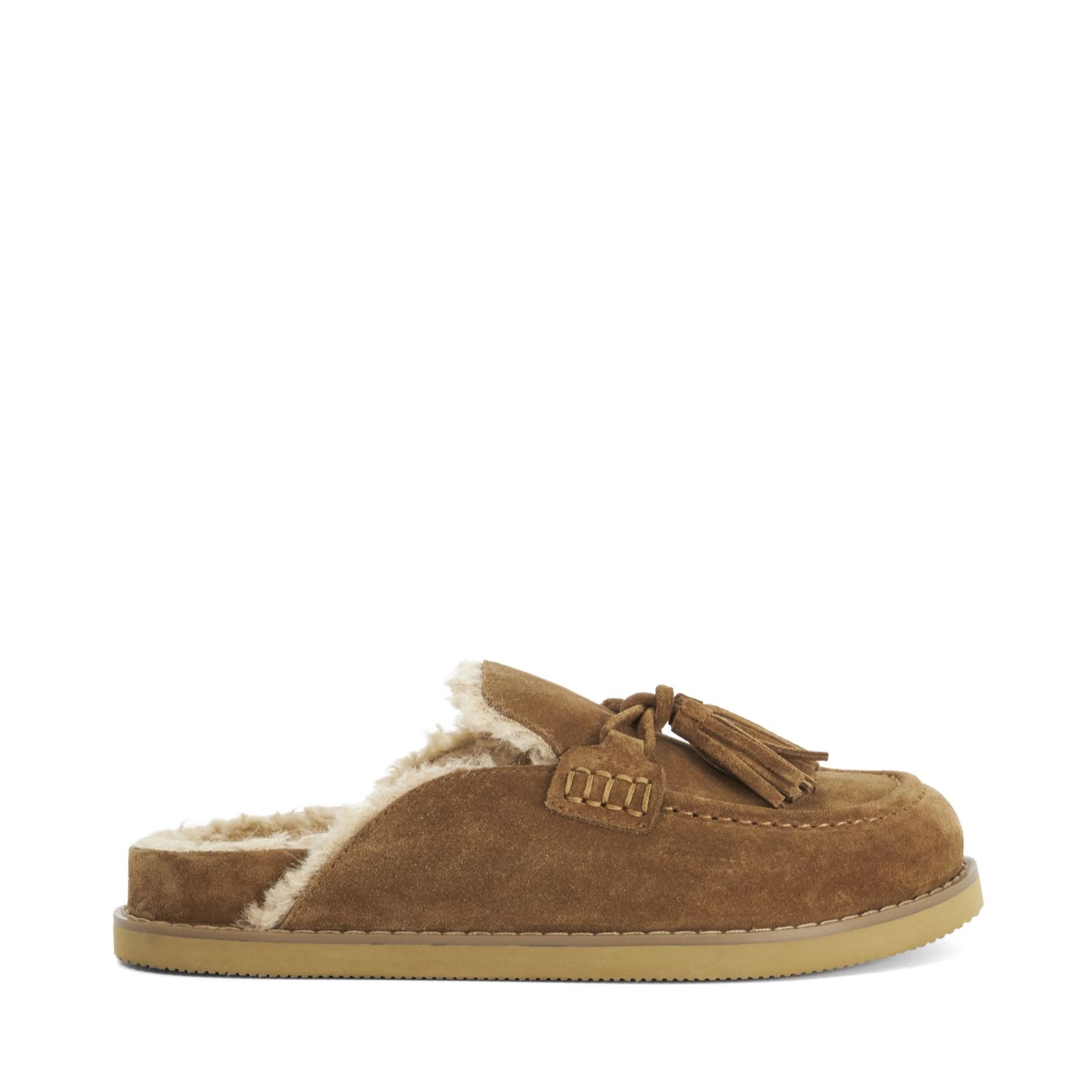 Dune London Suede Backless Loafer Mule