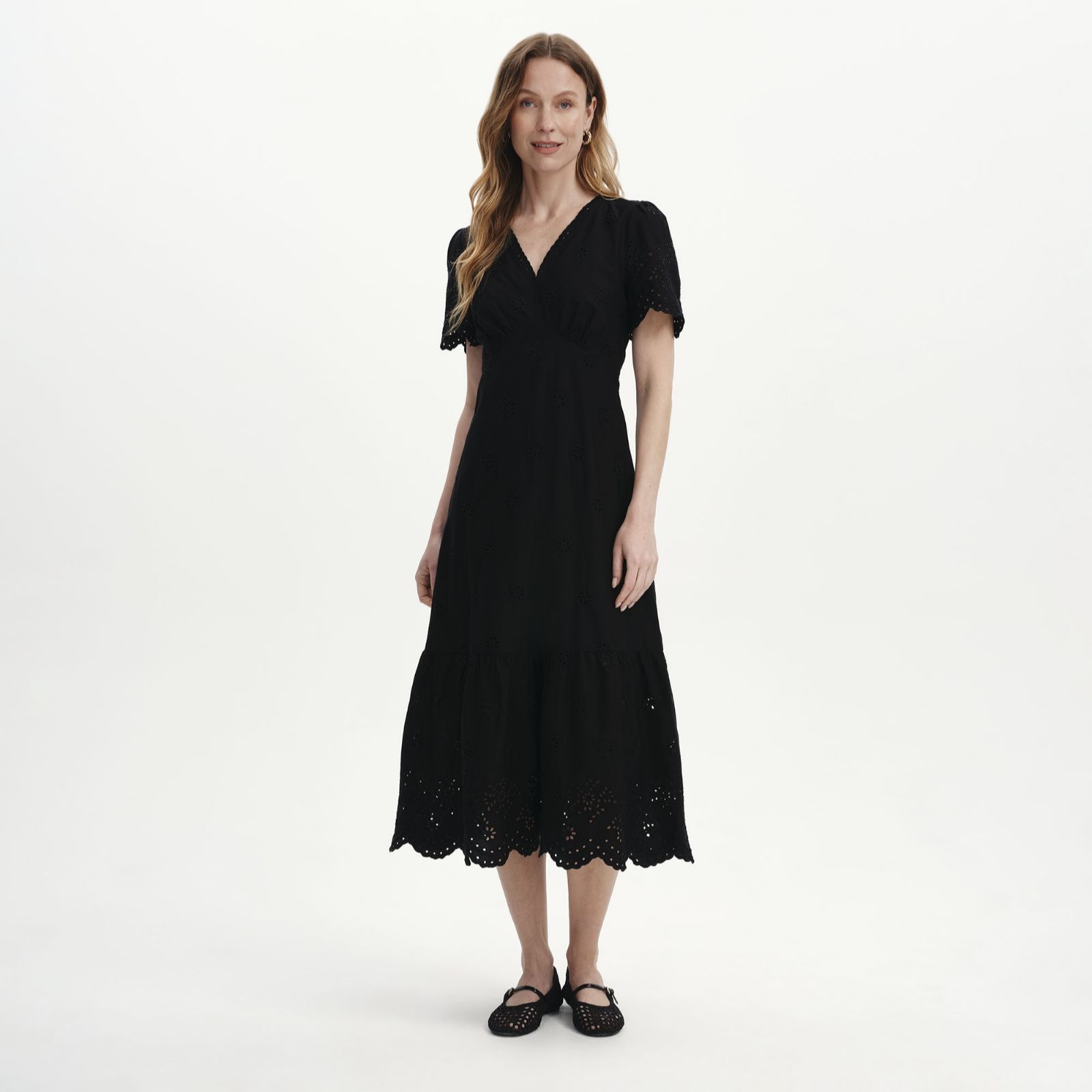 Finery London Quinn Cotton Broderie Dress Petite