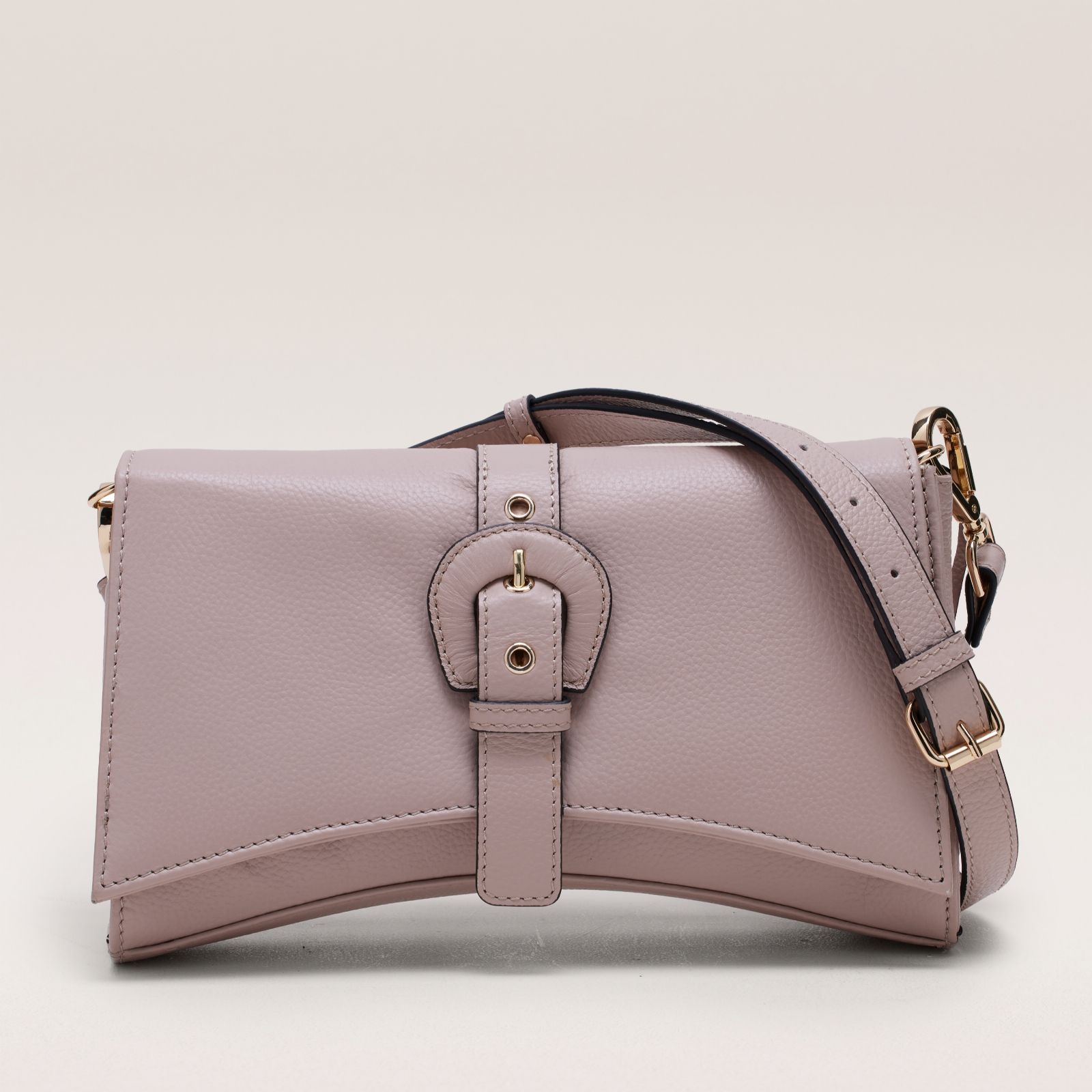 Ashwood Leather Cross-Body Bag with Buckle Detail