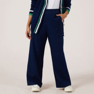 Denim & Co. Denim Style Wide Leg Trouser Petite