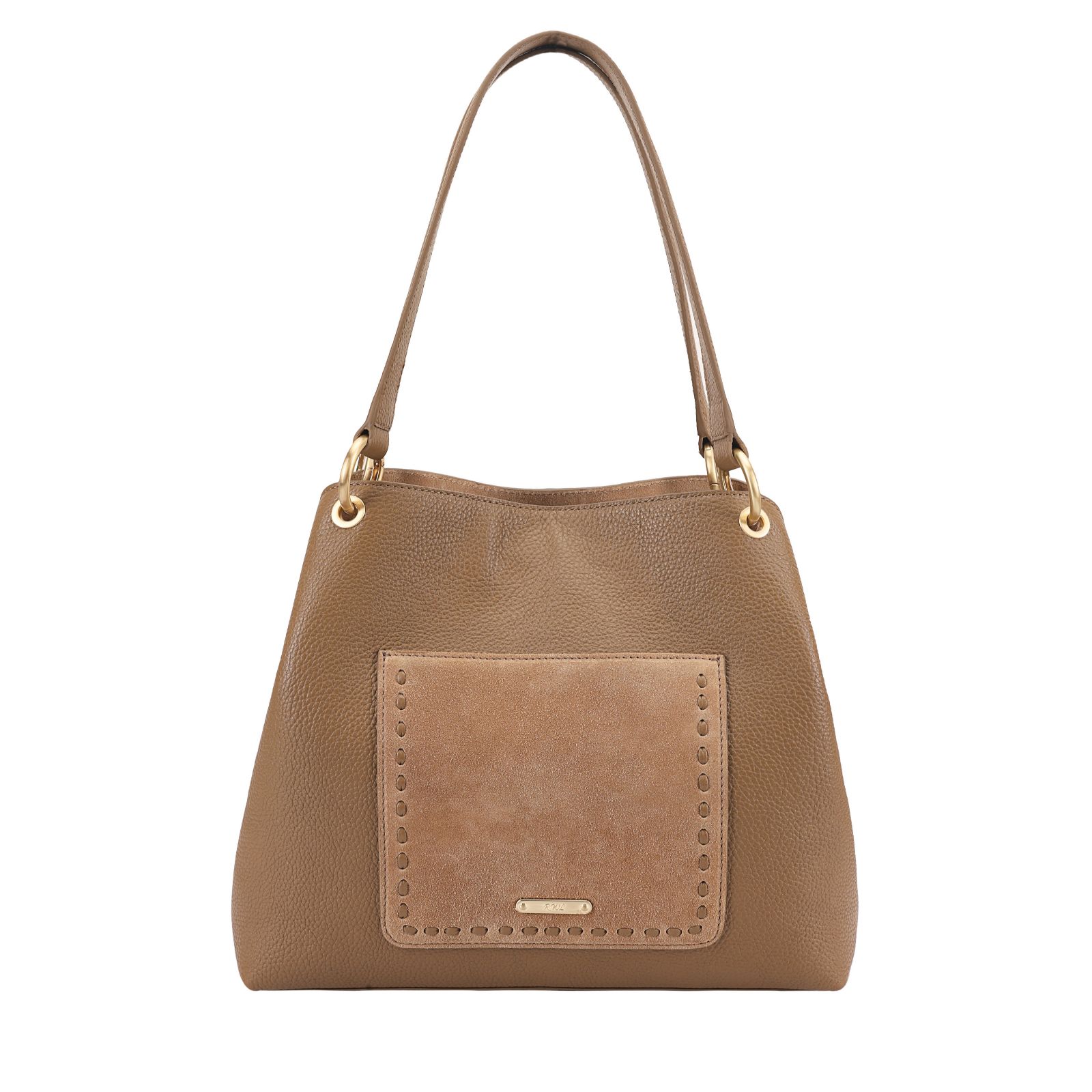 Ruth Langsford Suede Pocket Shoulder Bag