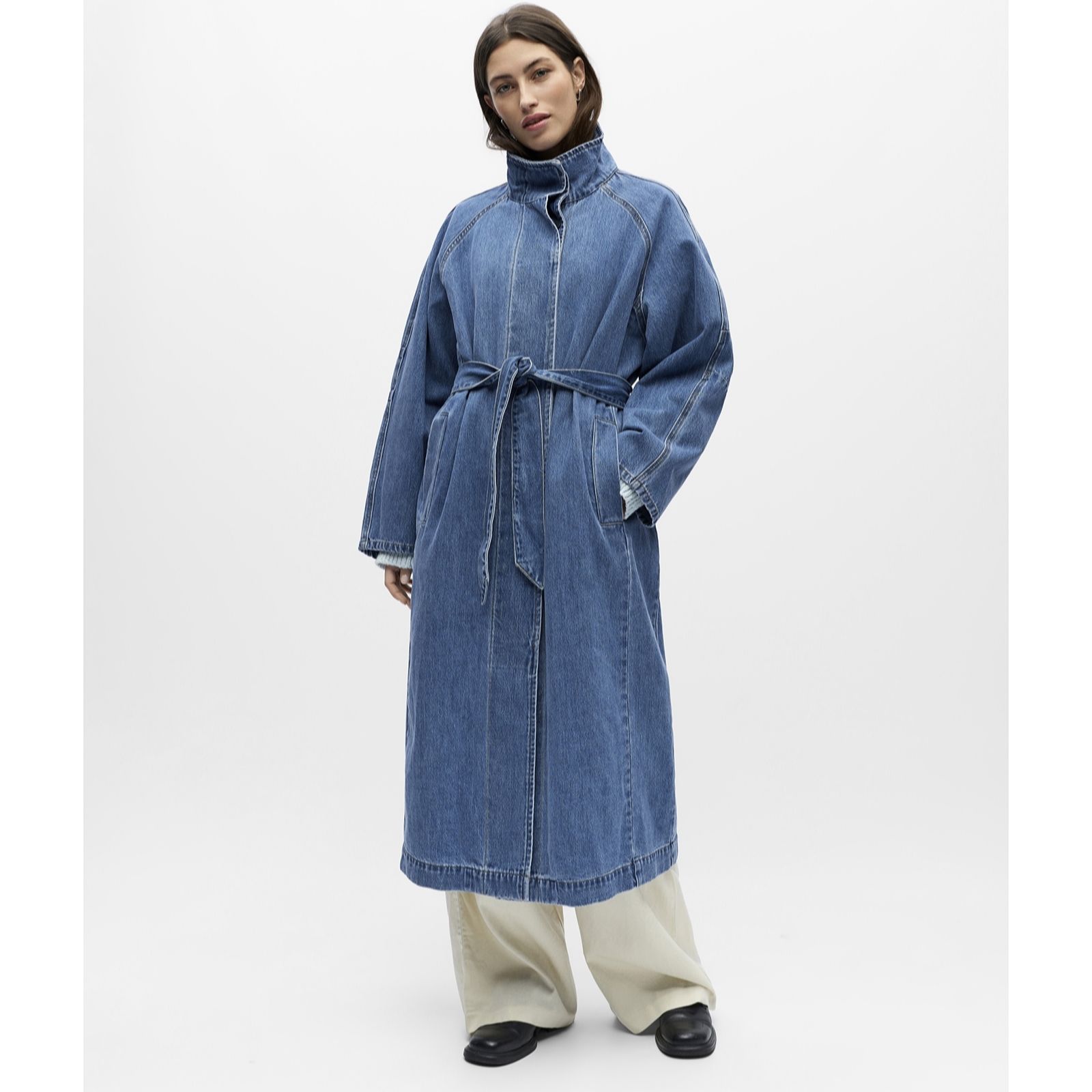 Object Trinna Denim Trench Coat