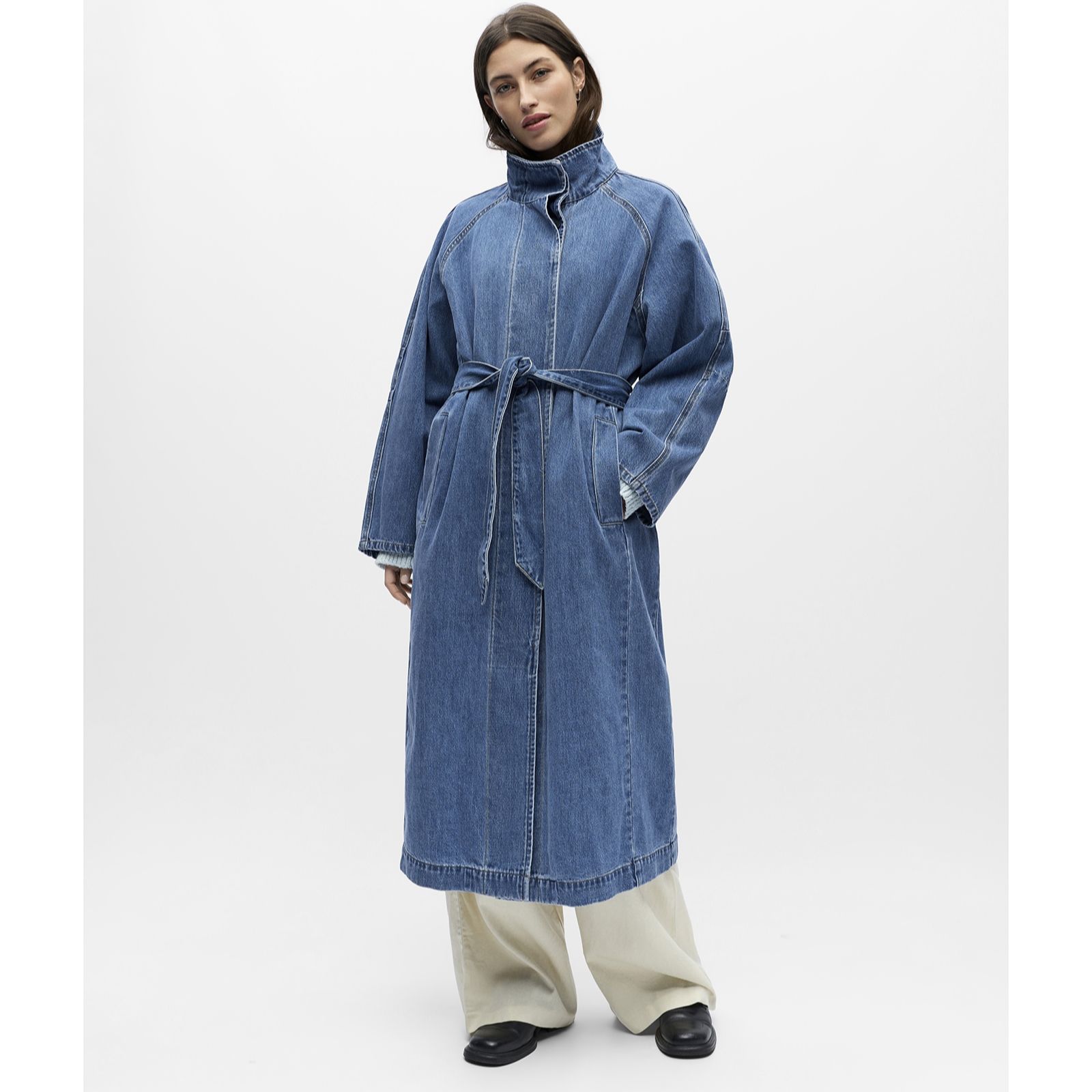 Object Trinna Denim Trench Coat