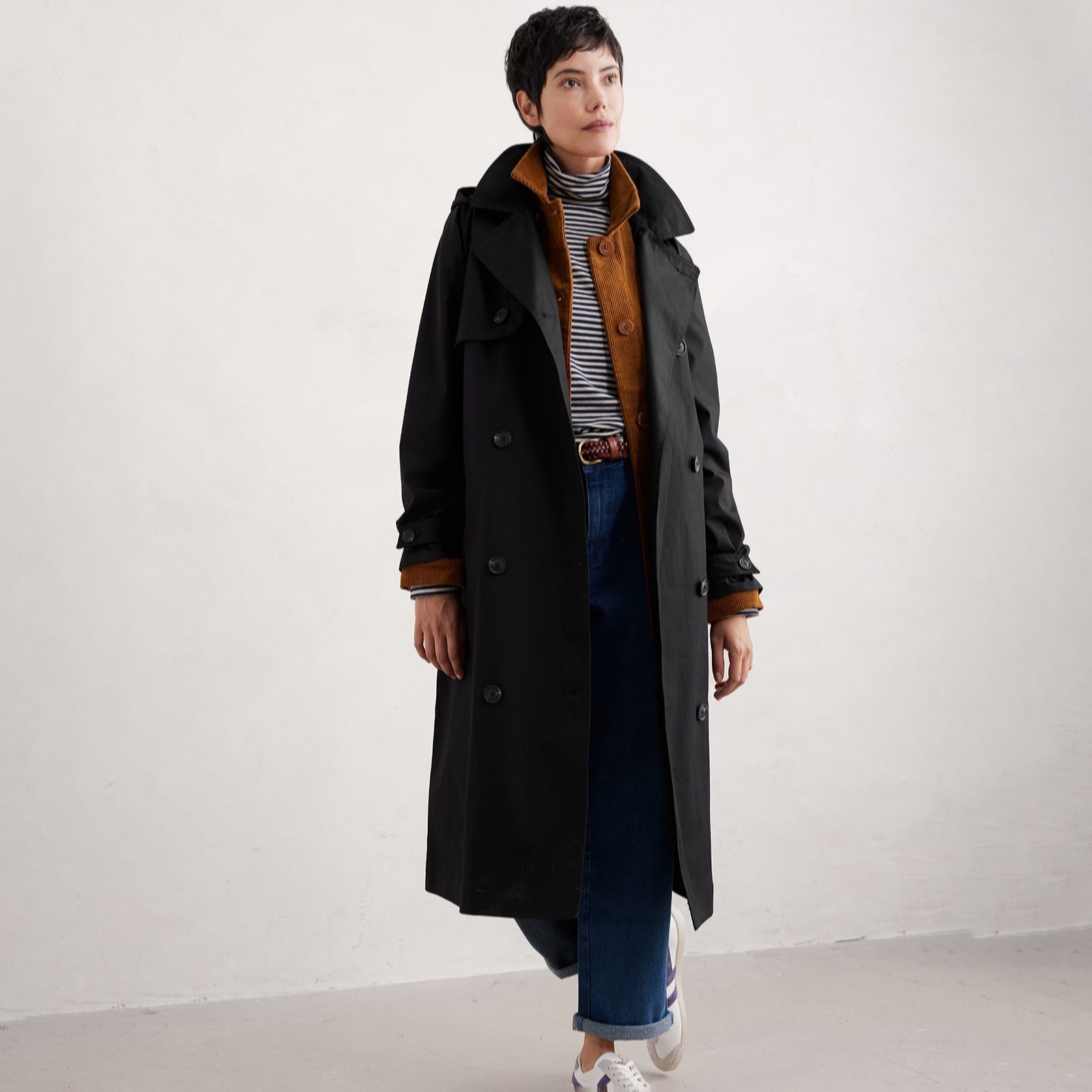 Seasalt Cornwall Waterproof Penweathers Trench Coat