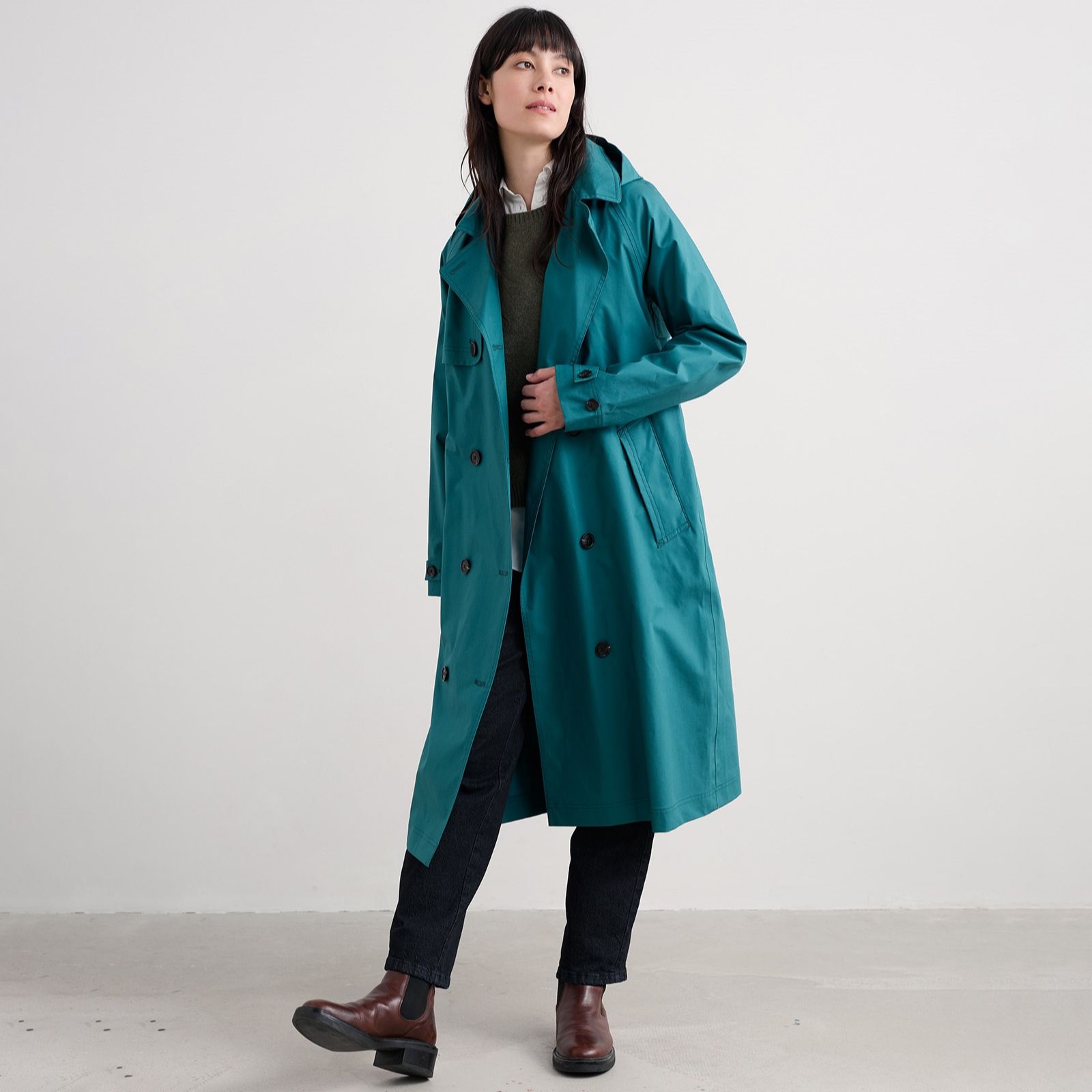 Seasalt Cornwall Waterproof Penweathers Trench Coat