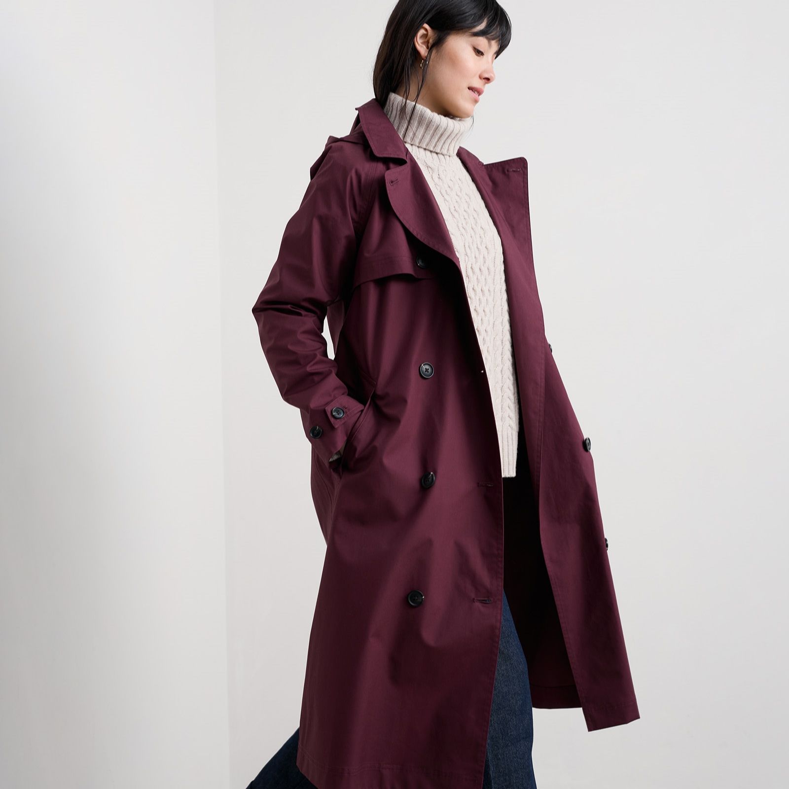 Seasalt Cornwall Waterproof Penweathers Trench Coat