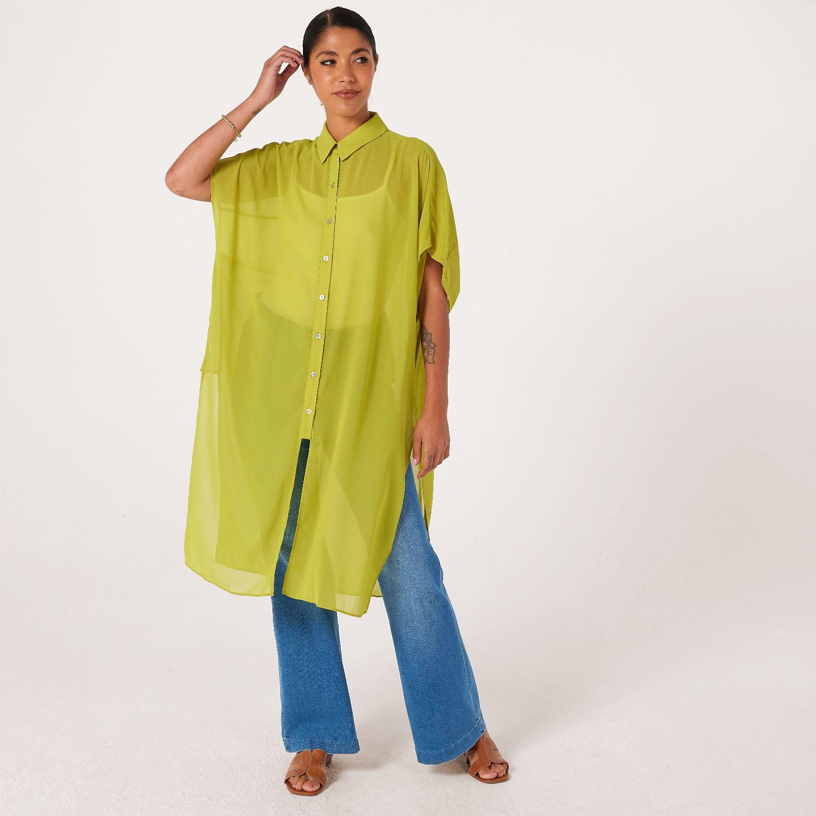 MarlaWynne Chiffon Duster