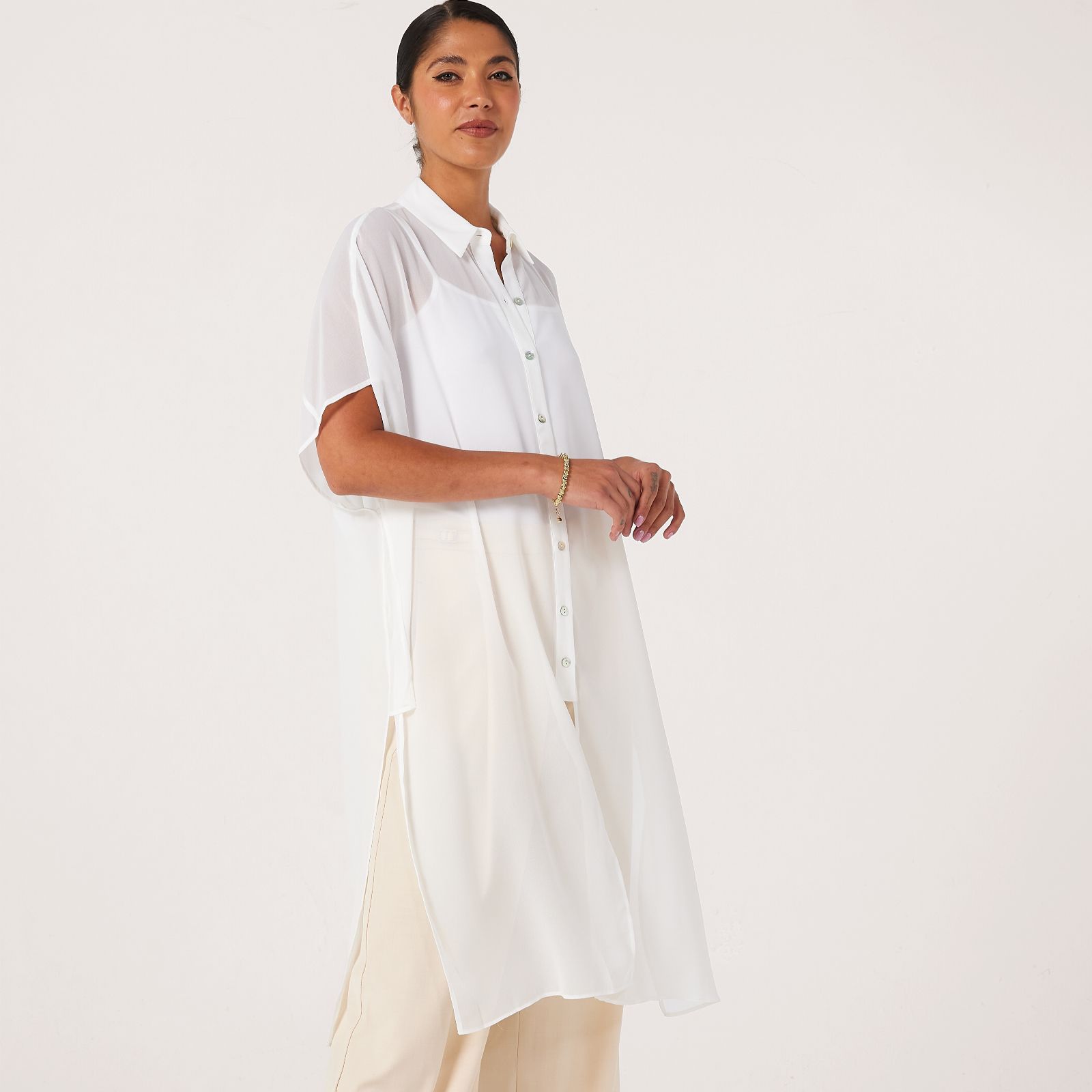 MarlaWynne Chiffon Duster