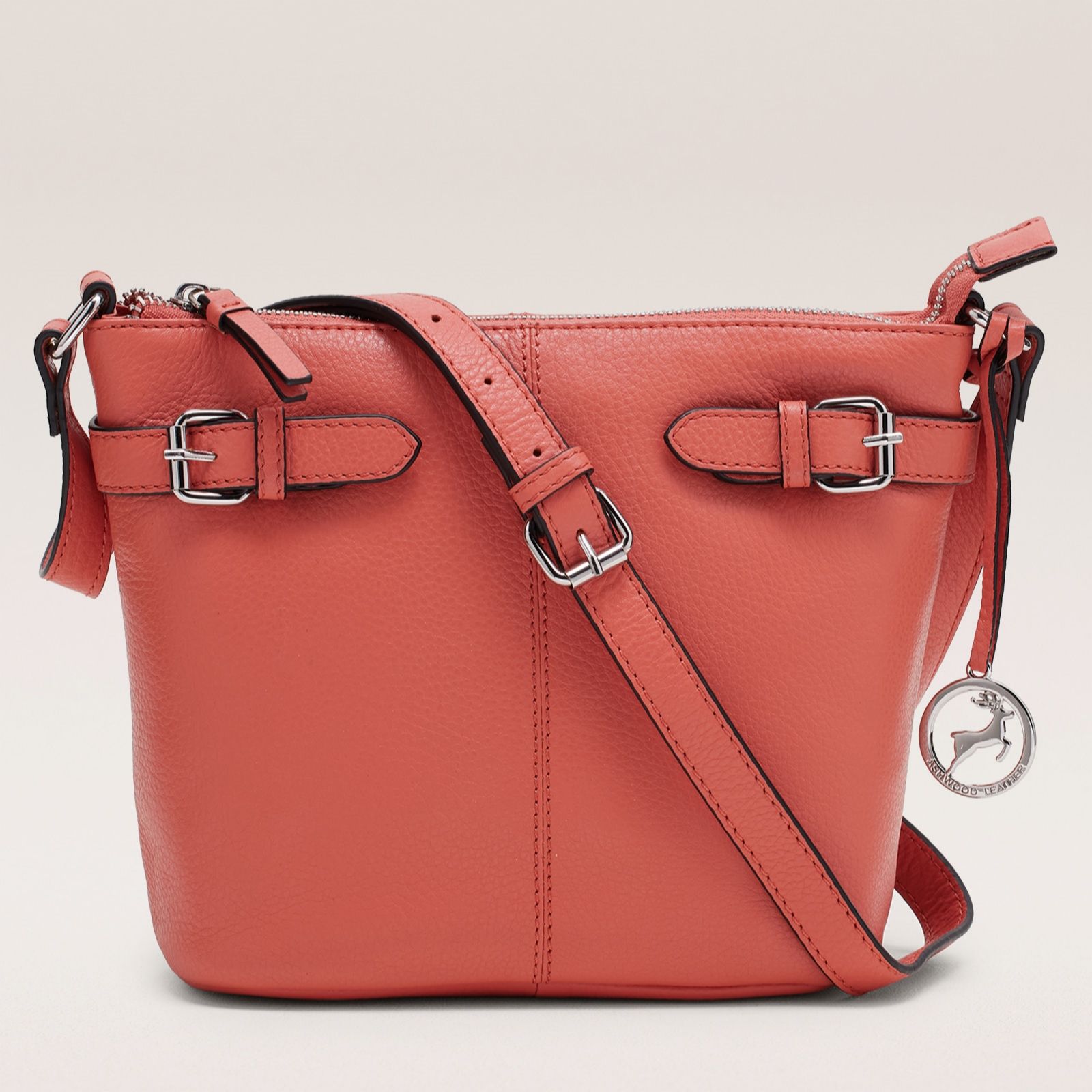 Outlet Ashwood Leather Bucket Cross-Body Bag