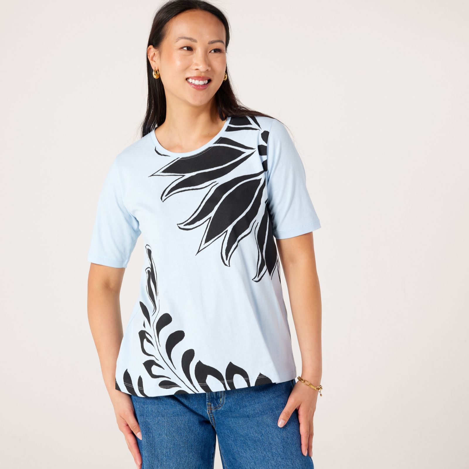 Masai Copenhagen Floral Print Jersey T Shirt