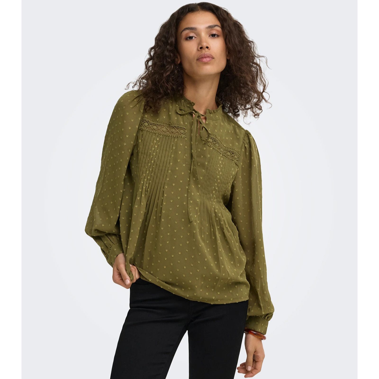 Only Madonna Lace Detail Blouse