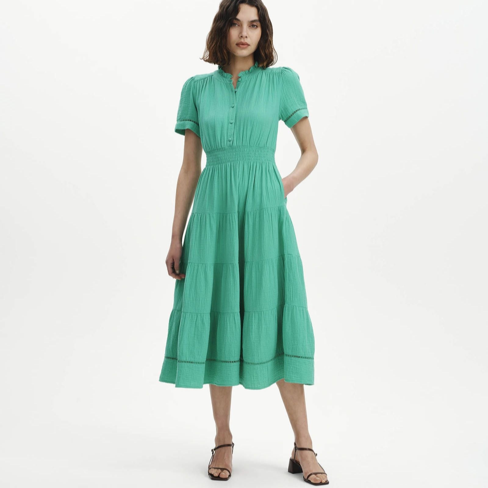 Finery London Cotton Natalia Shirt Style Dress Standard